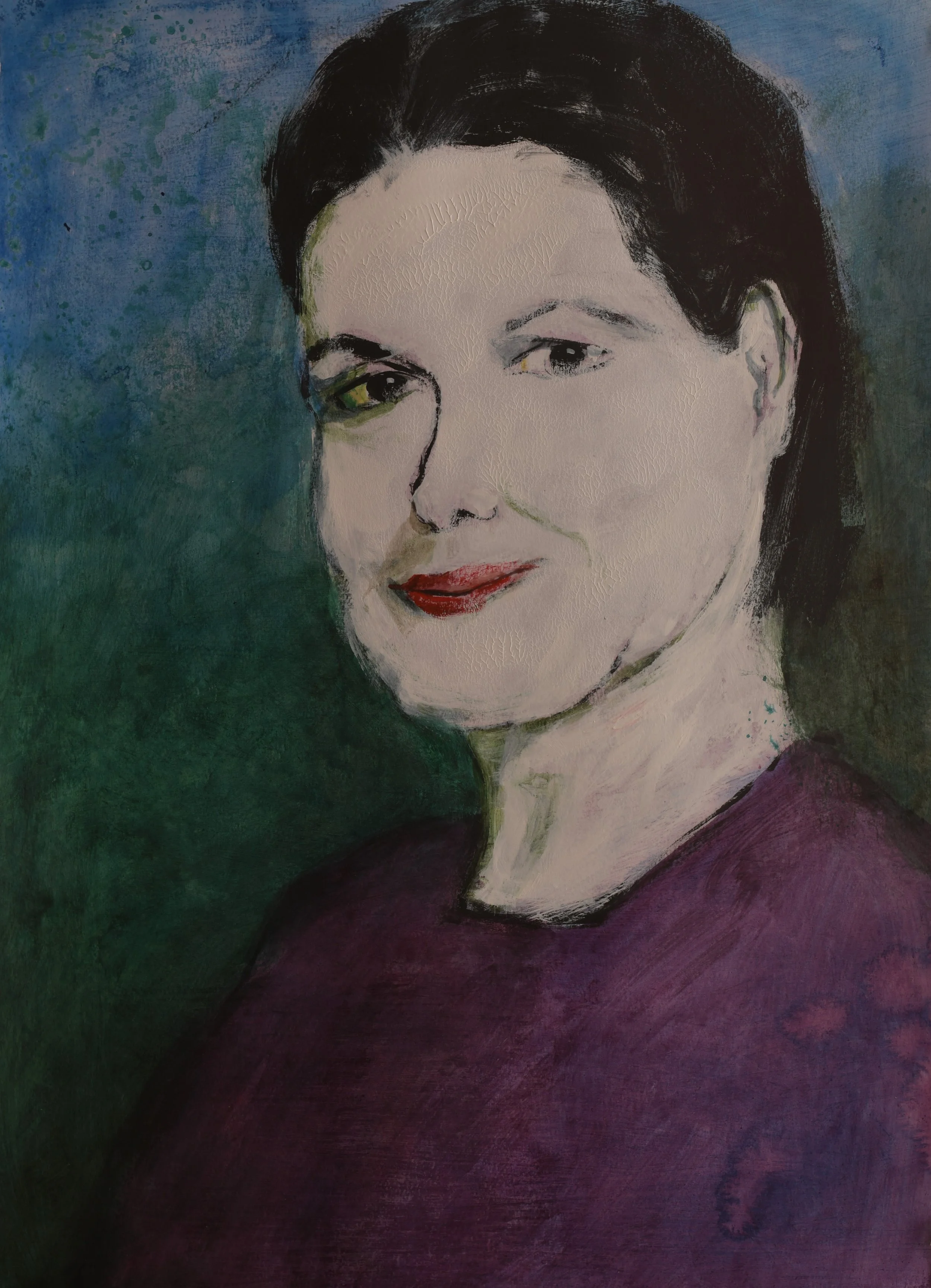 Expression 2 - Acrylic on paper 250g. - primed with gesso - 55x40 cms.
