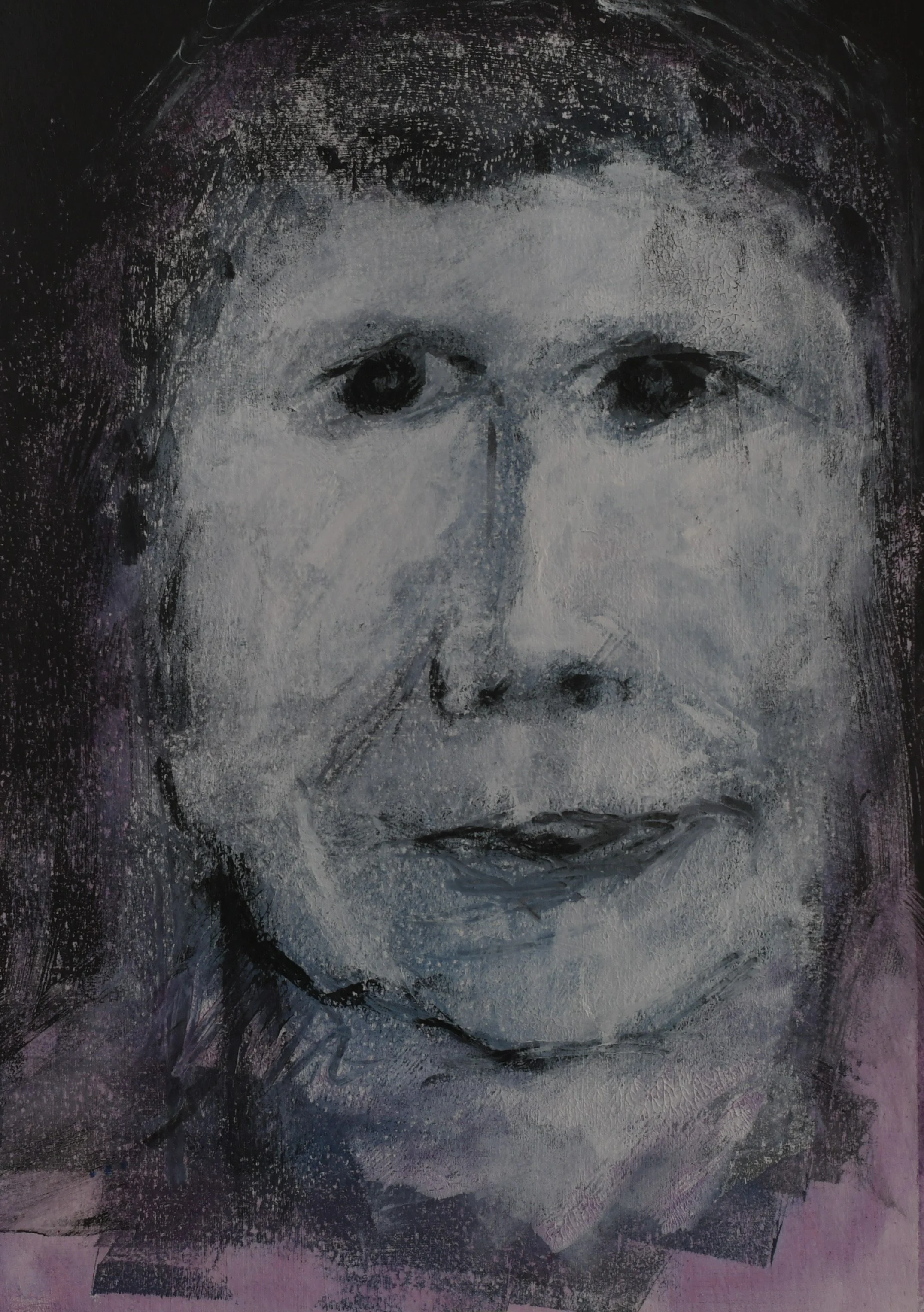 Expression 4 - Acrylic on paper 250g. primed with gesso - 27x20 cms.
