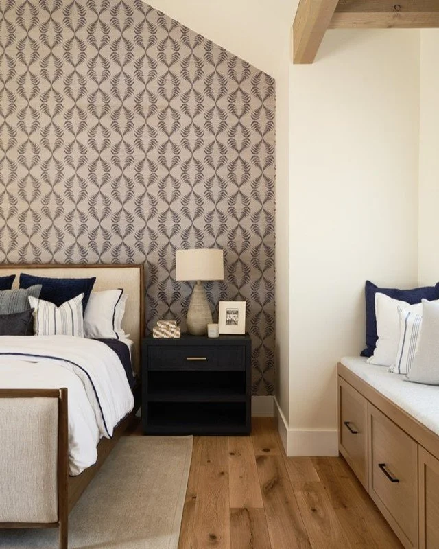 Wallpaper is one of my favorite ways to layer personality and subtle drama into a space. Some of my favorites include rich botanicals, graphic geometrics, and motifs that feel both timeless and playful.

Which speaks to you more: bold patterns or tim