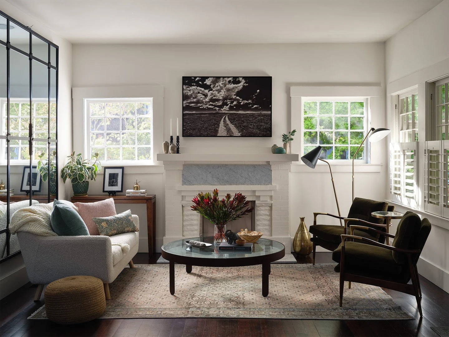 Designed for an extraordinary woman who has spent her life leading a nonprofit in Africa, this charming San Anselmo cottage was always rich with story, just waiting to be thoughtfully revealed. (Swipe for the before)

Before, the home held beautiful 