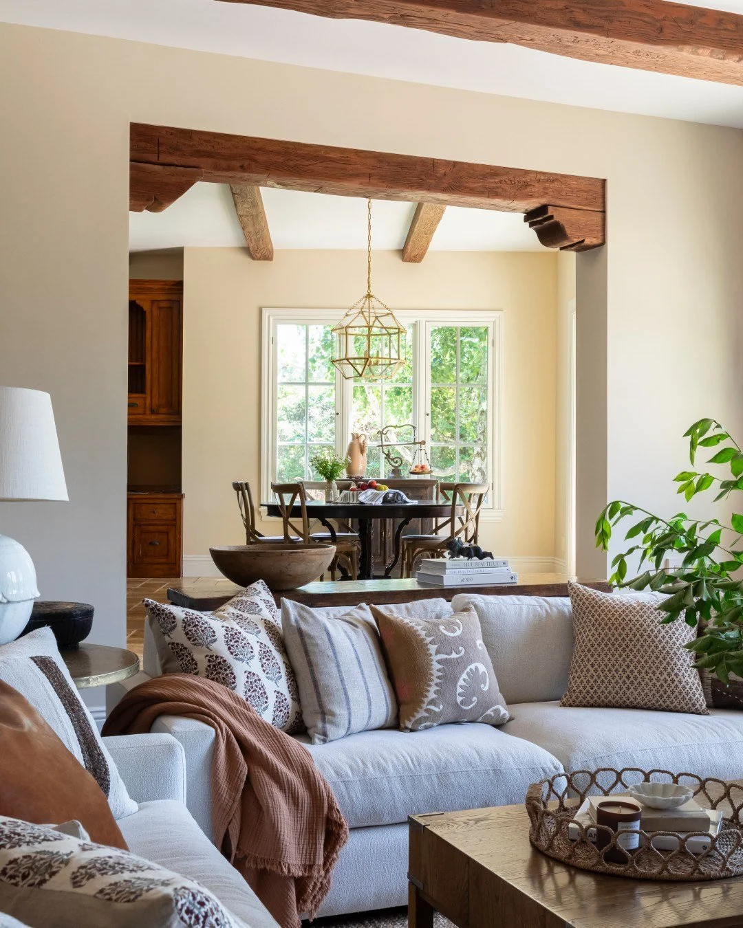 A moment for this living room! With its inviting fireplace and double French doors, it was such a joy to design. Every detail, from the layered textures to the thoughtful furnishings, was chosen to create a space that&rsquo;s warm, welcoming, and eff