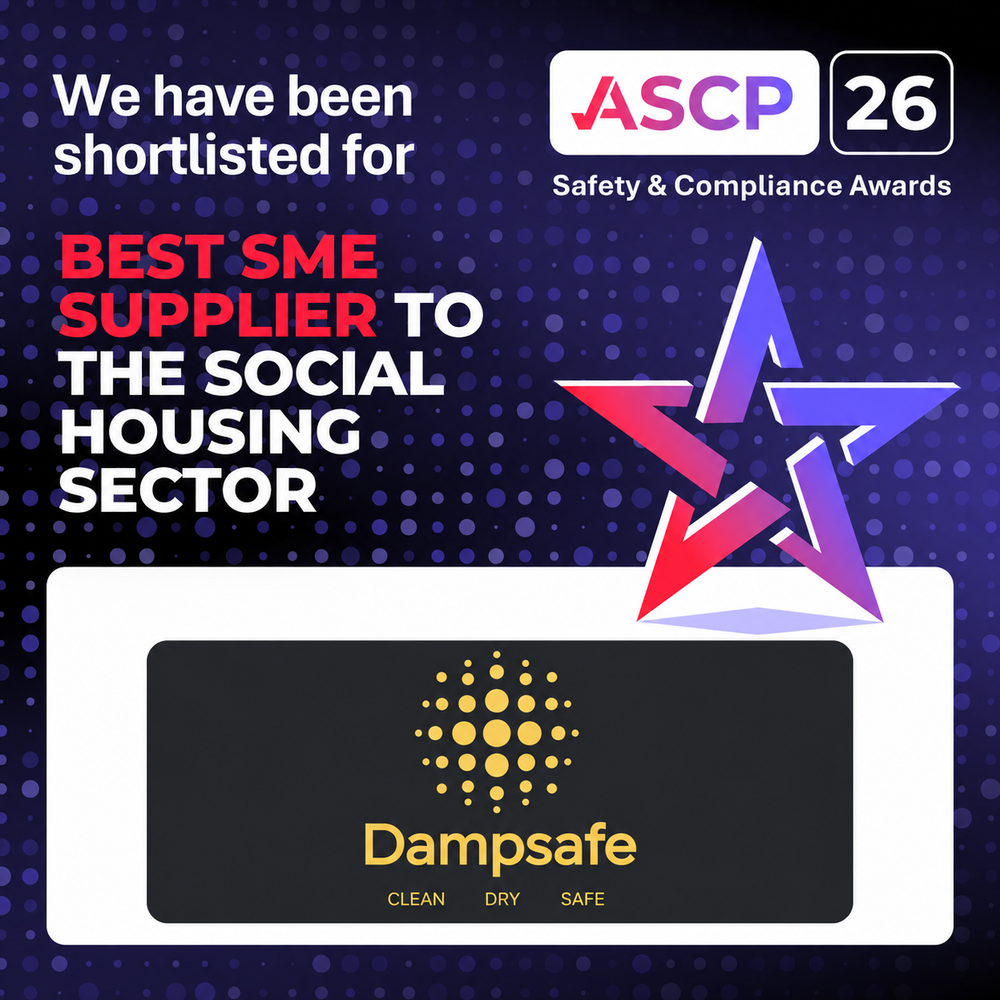 Dampsafe shortlisted for Best SME Supplier to the Social Housing Sector at the ASCP26 Safety and Compliance Awards