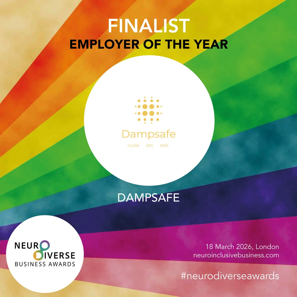 Dampsafe announced as an Employer of the Year finalist in the 2026 Neurodiverse Business Awards.