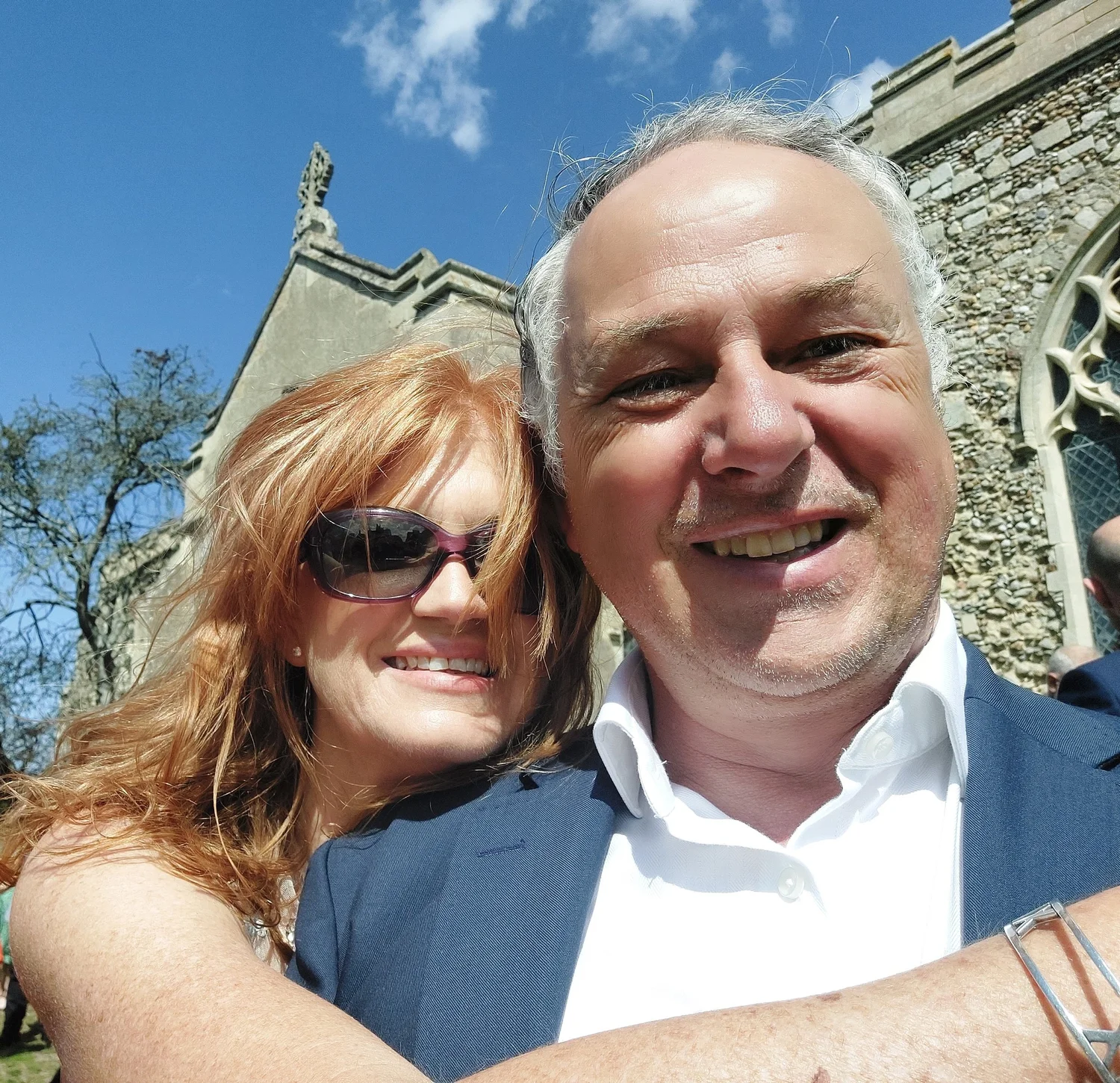 Angela Taylor and Andrew Loveless outdoors