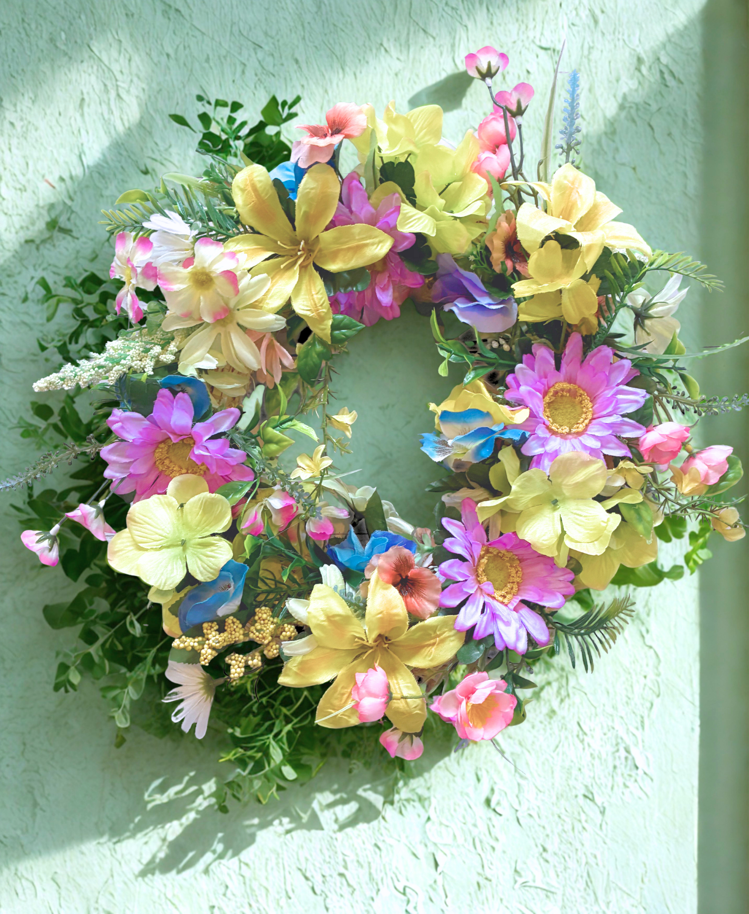 spring blossom green wall.png