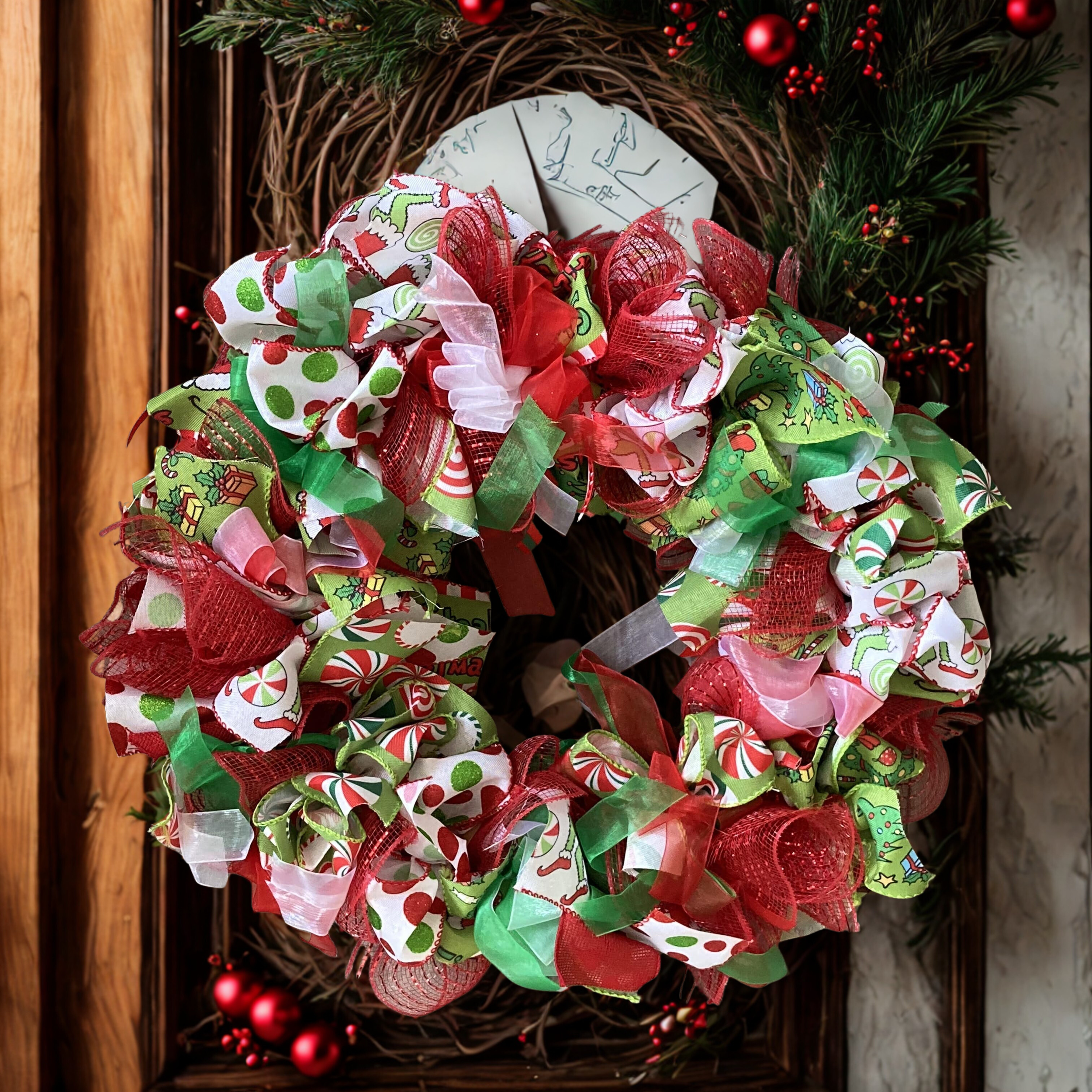 Dr. Seuss Ribbon Wreath