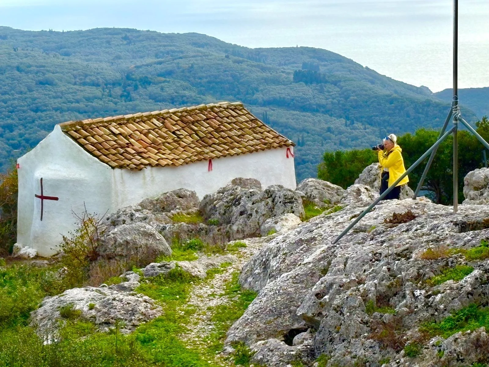 Hike up to the Monastry Corfu 