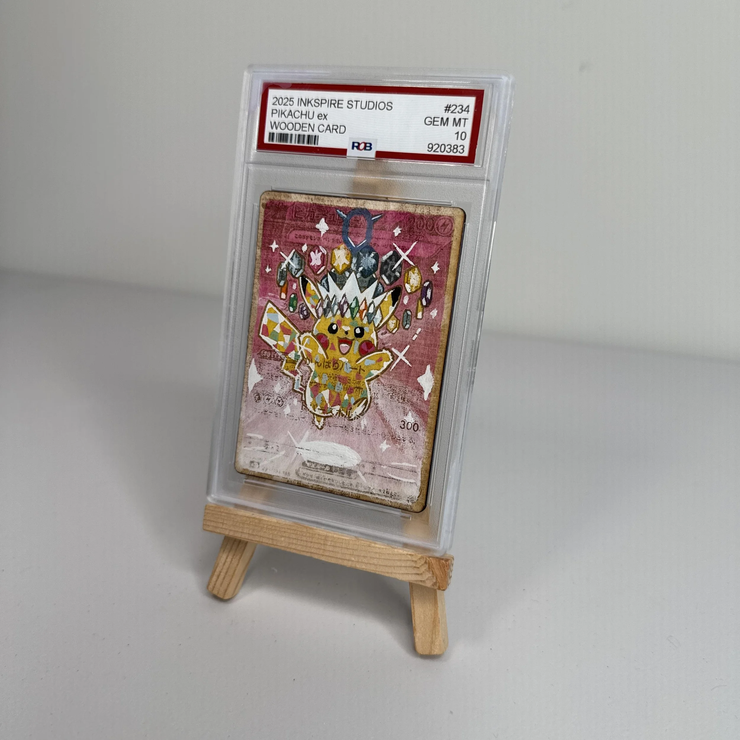 Pikachu (234) Engraved Wooden TCG Card