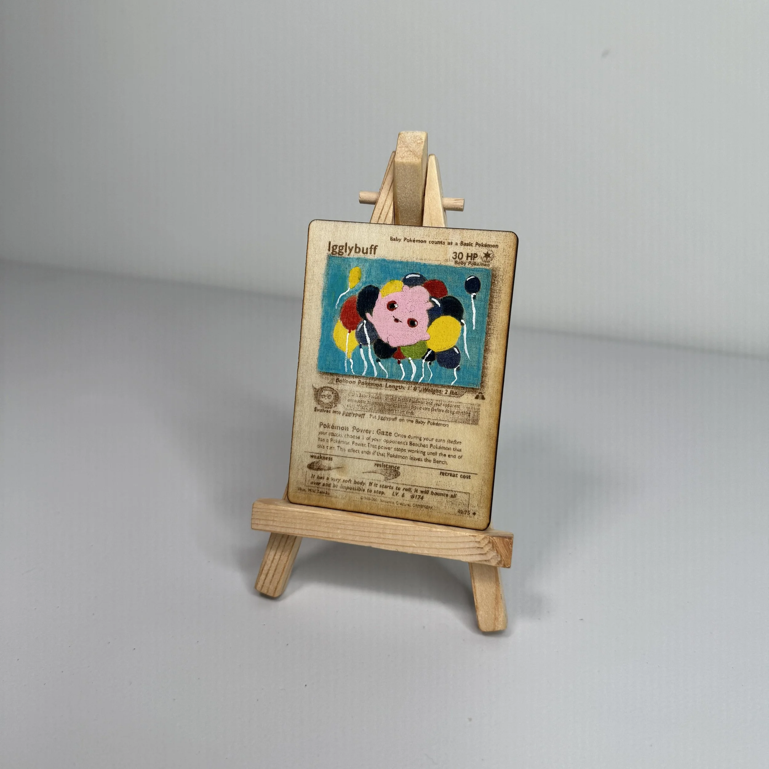 Igglybuff (40) Engraved Wooden TCG Card