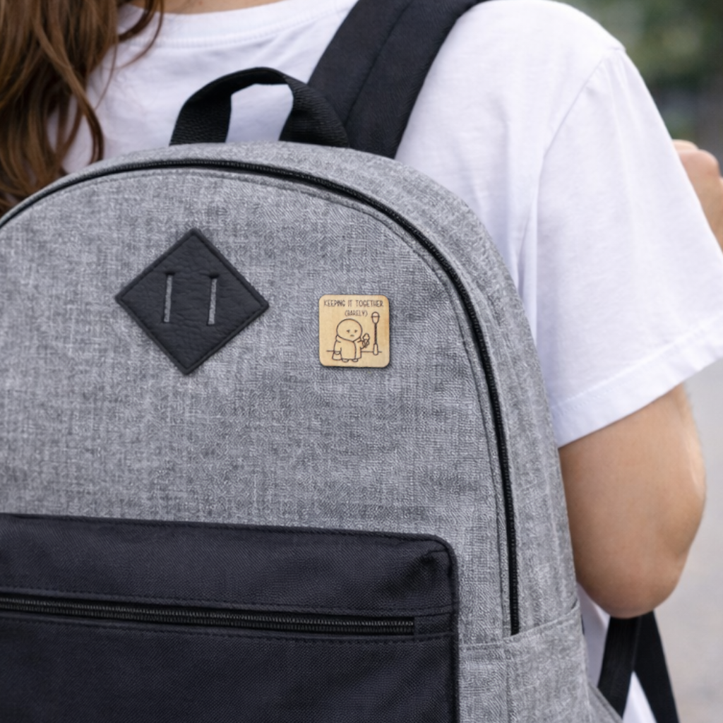 Little Guy: Keeping It Together - Pin or Magnet