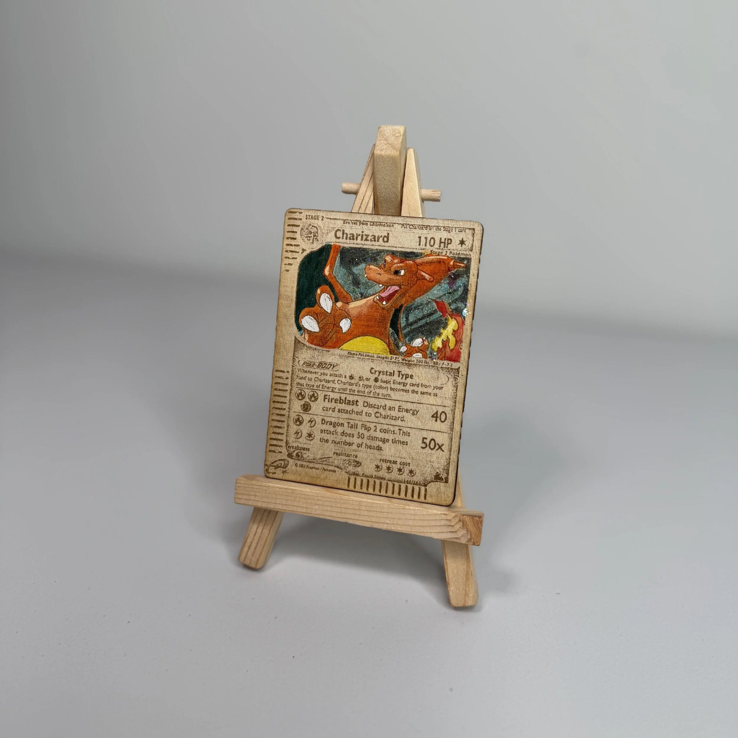 Charizard (146) Engraved Wooden TCG Card