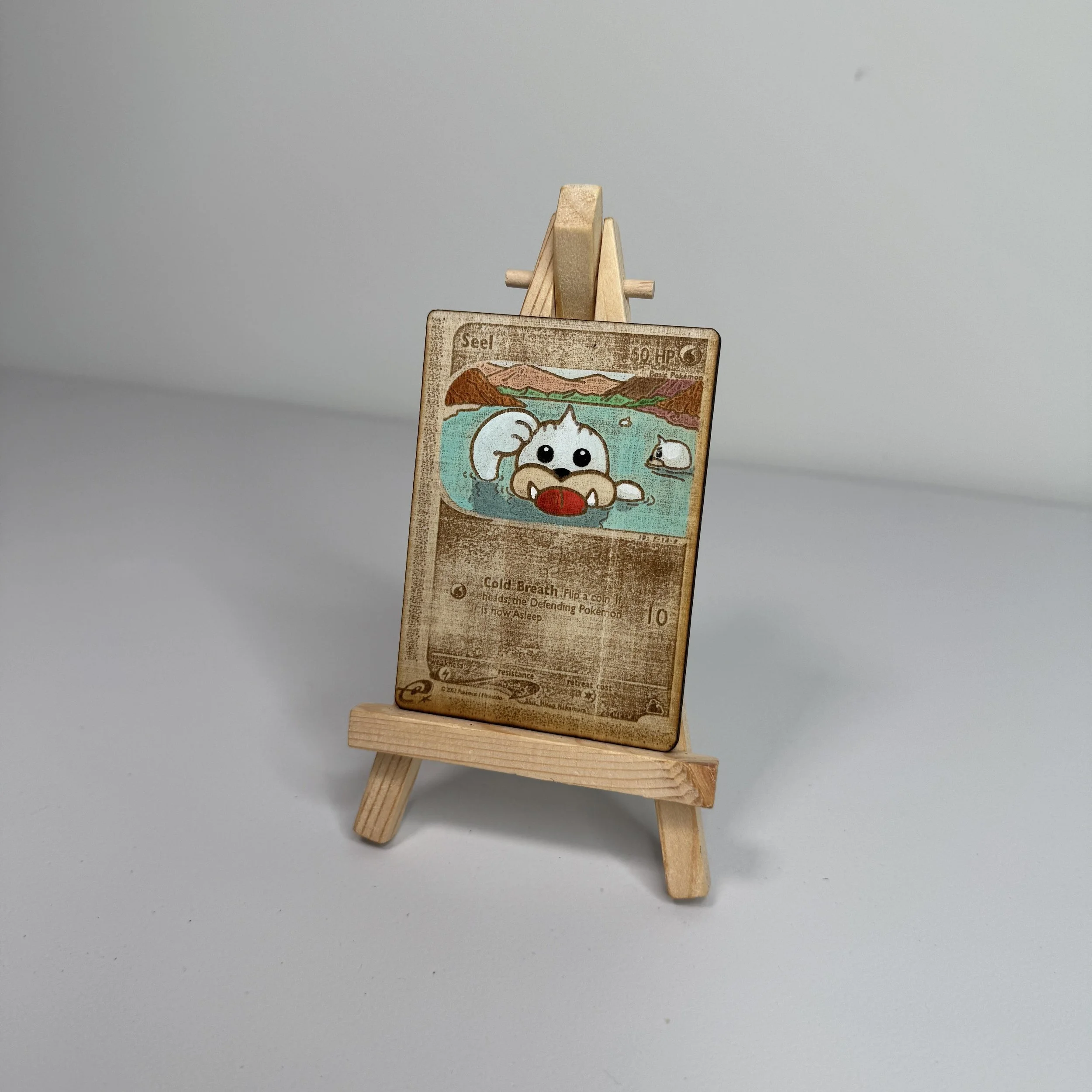 Seel (94) Engraved Wooden TCG Card