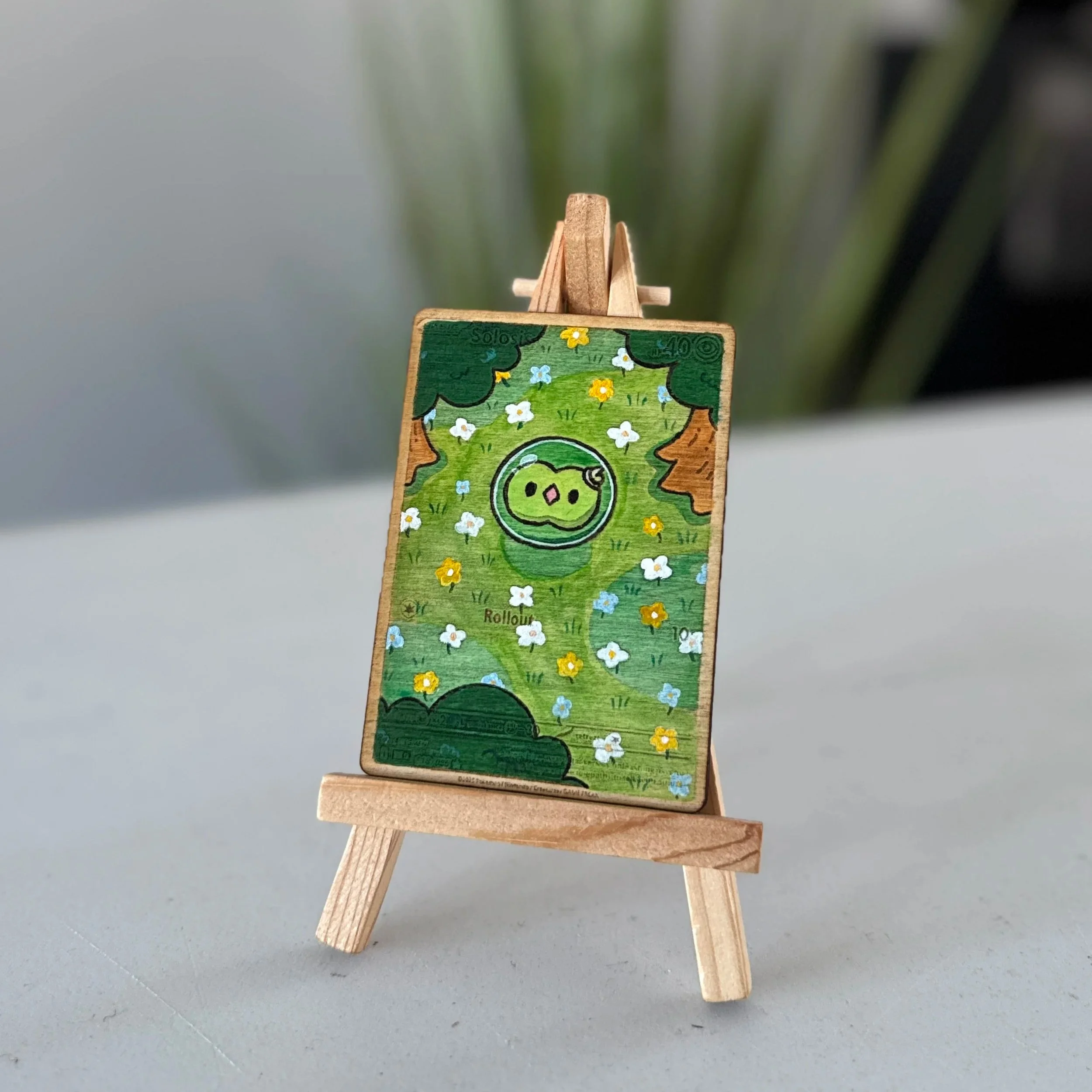 Solosis (118) Engraved Wooden TCG Card