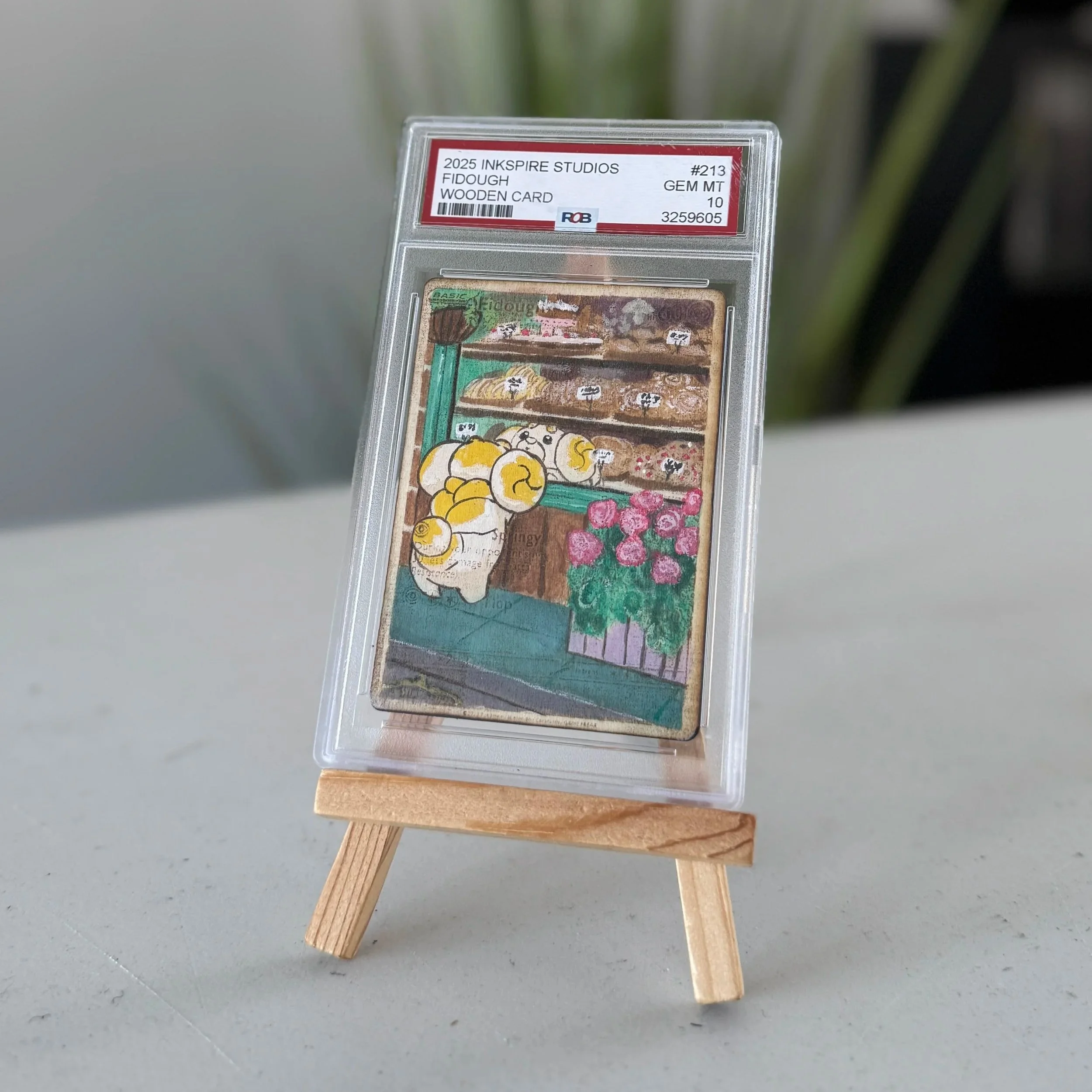 Fidough (213) Engraved Wooden TCG Card