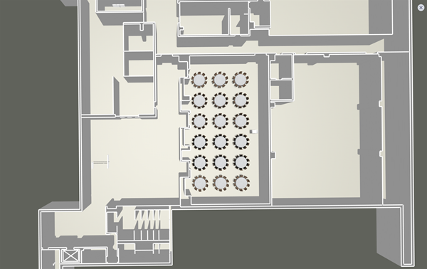 Banquet Seating Lower Level 3D View