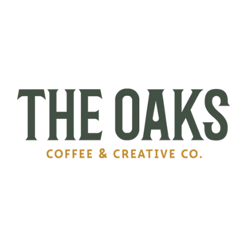Logo for The Oaks Coffee & Creative Co.