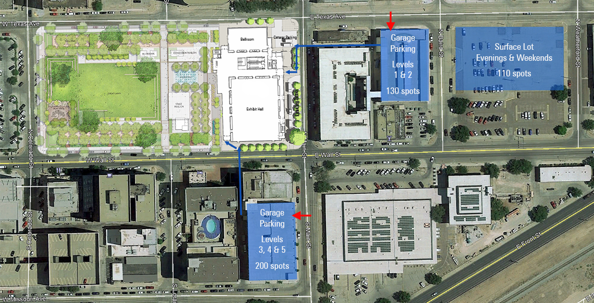 Parking | Reserve Your Parking Today — Bush Convention Center
