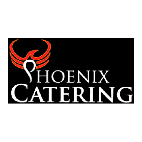 Logo of Phoenix Catering with a stylized phoenix design above the text.