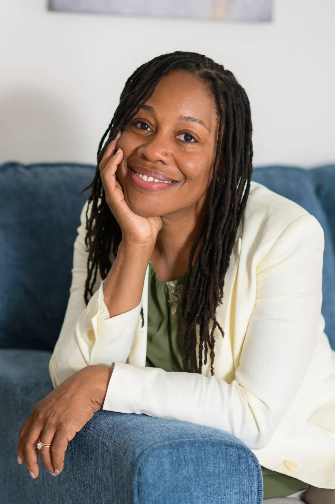 Samone Lee, LCSW, a licensed clinical social worker offering telehealth therapy for adults, couples, and families throughout Georgia.