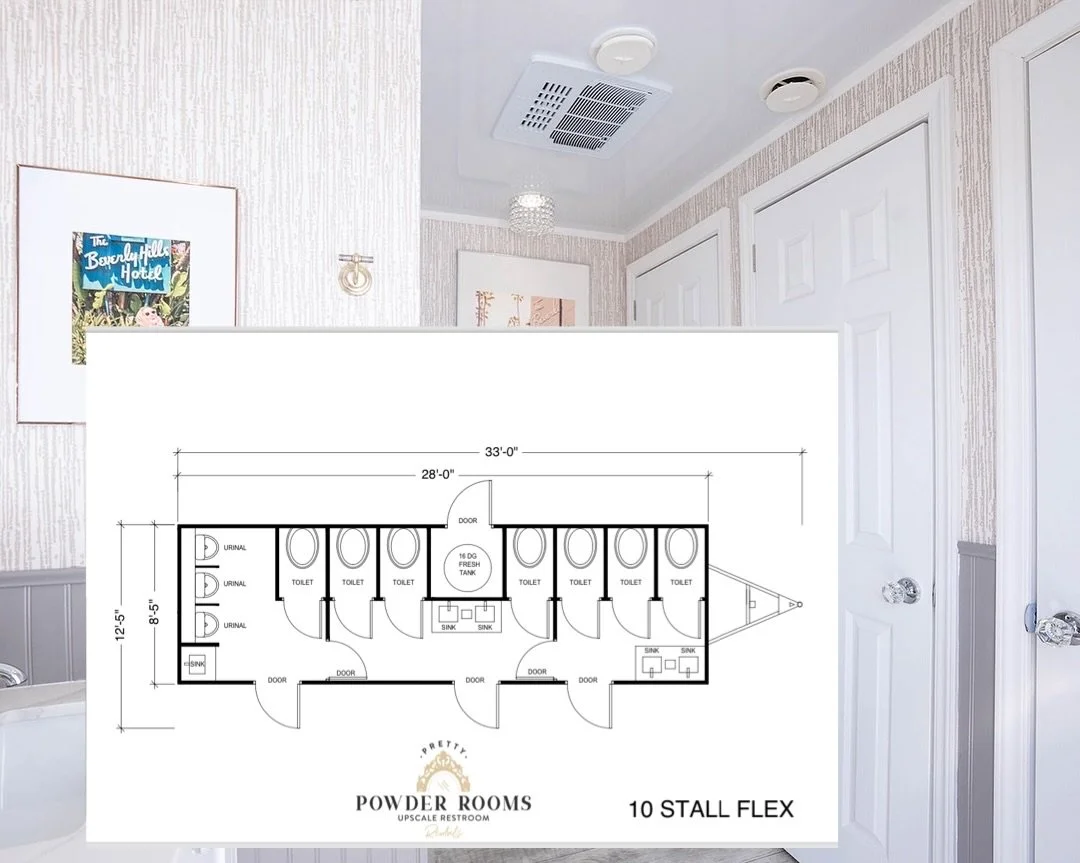 Introducing our brand-new 10-Stall Flex Luxury Restroom Trailer! Made to tailor large upscale events👌🏻
Stay tuned for more updates and get ready to experience the next level of luxury with Pretty Powder Rooms!

#powderroomdesign #luxuryrestroomtrai