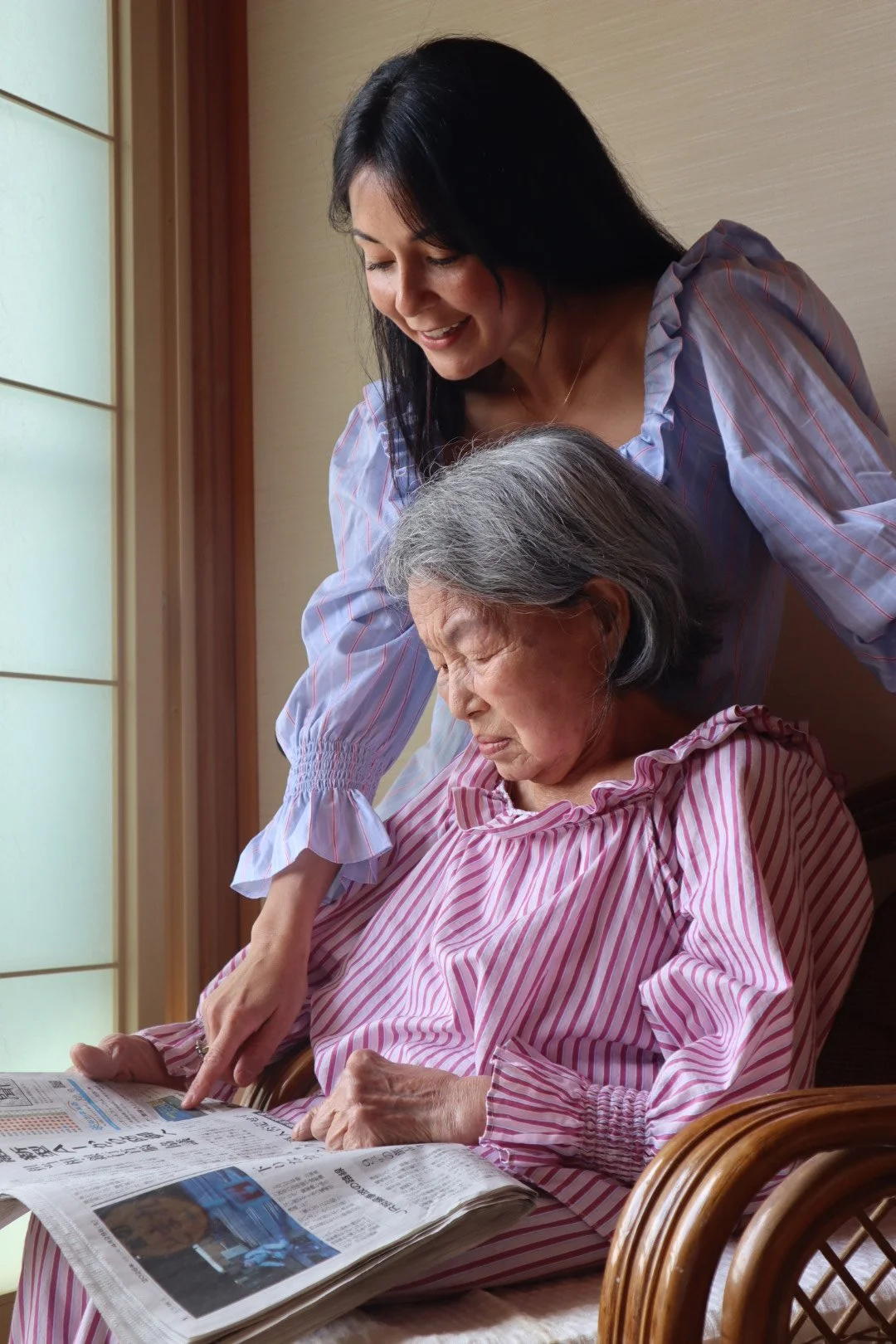 Designed to support growing generations,  Miruki's founder Chanelle with her grandmother