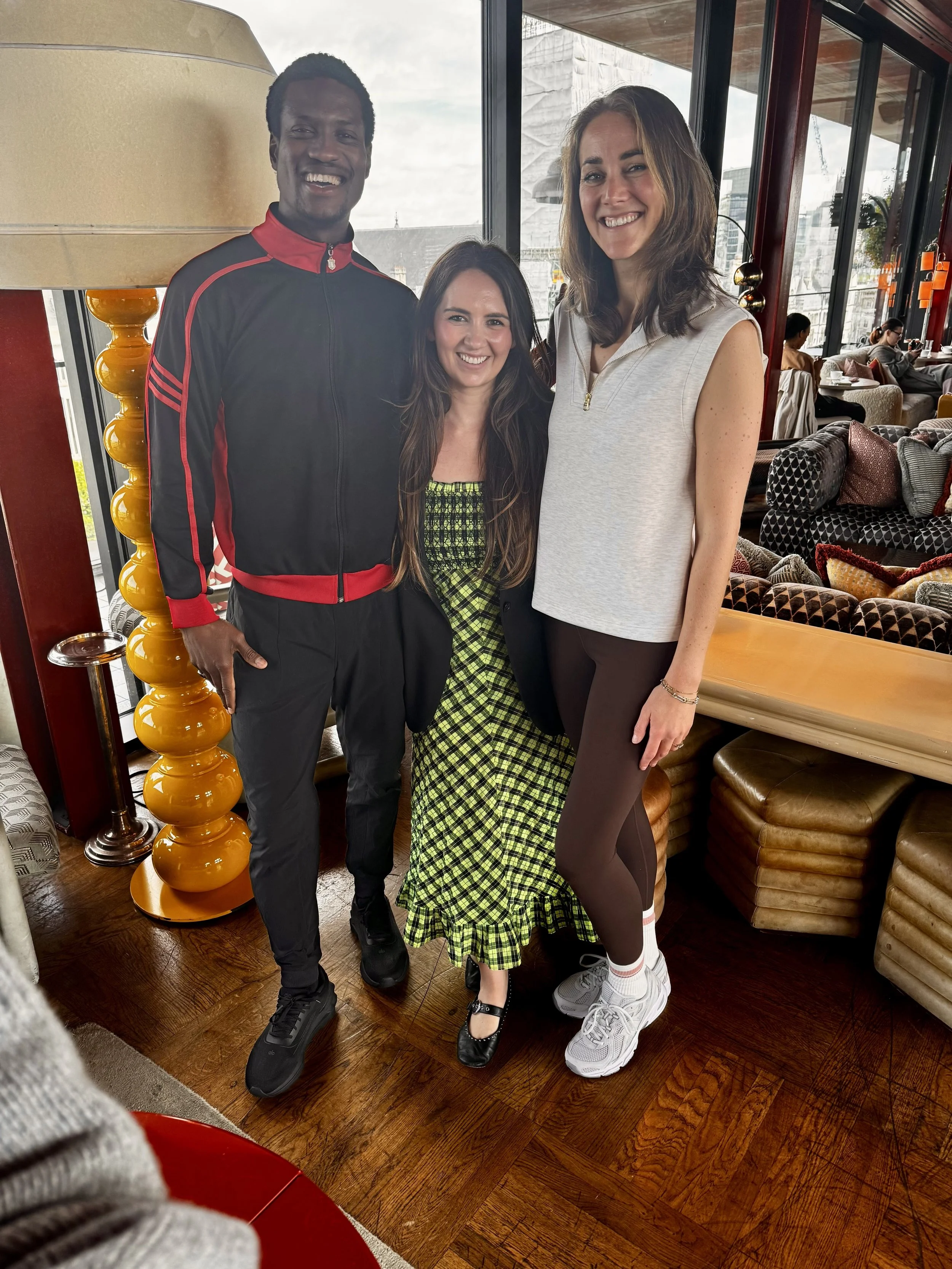 LifeBody Founder Nathalie Clough with Demo Model Saaba Stapleton and Host Journalist, Former British Vogue Beauty and Wellbeing Editor, Hannah Coates