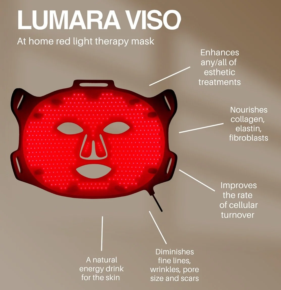 Meet your new glow secret: the Lumara Red Light Therapy Mask ✨ 

This powerhouse tool helps boost collagen, reduce fine lines, and bring that healthy, lit-from-within radiance back to your skin. 

Want to try it for yourself? Comment &ldquo;CODE&rdqu