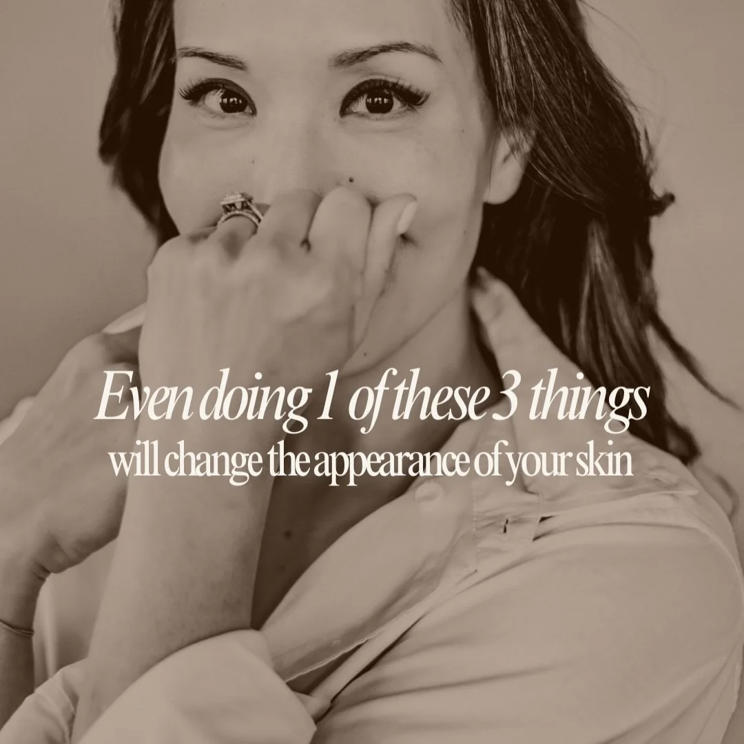 Even doing one of these three things can change the appearance of your skin&hellip;

Anti-aging isn&rsquo;t about chasing trends or doing everything at once. It&rsquo;s about supporting the skin consistently as it changes over time. 

Small, intentio