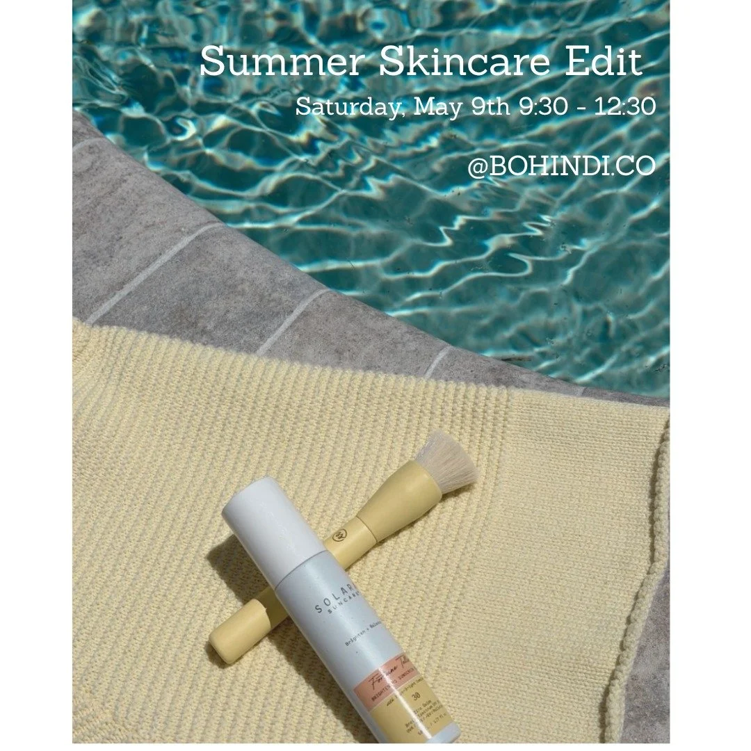 Join me for a Mother&rsquo;s Day Pop-Up @Bohindi.co. 

I've curated a summer skincare edit designed to protect, nourish, and elevate your skin through the sunnier months ahead.

Featuring:
&bull; Solara Suncare &mdash; a new generation of SPF that bl