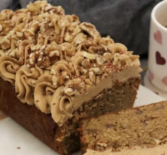 Mini coffee and walnut loaf