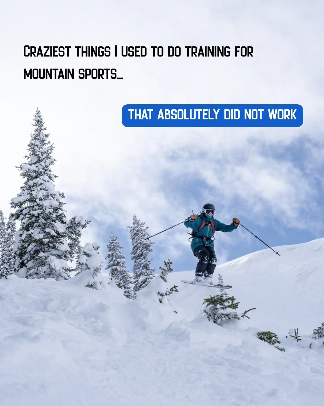I used to think training for mountain sports meant doing everything. All at once. All the time. 
Now I know it&rsquo;s about doing the right things, at the right time.

Periods of build. Recovery. Structure.
Fueling like an athlete, not a TikTok tren