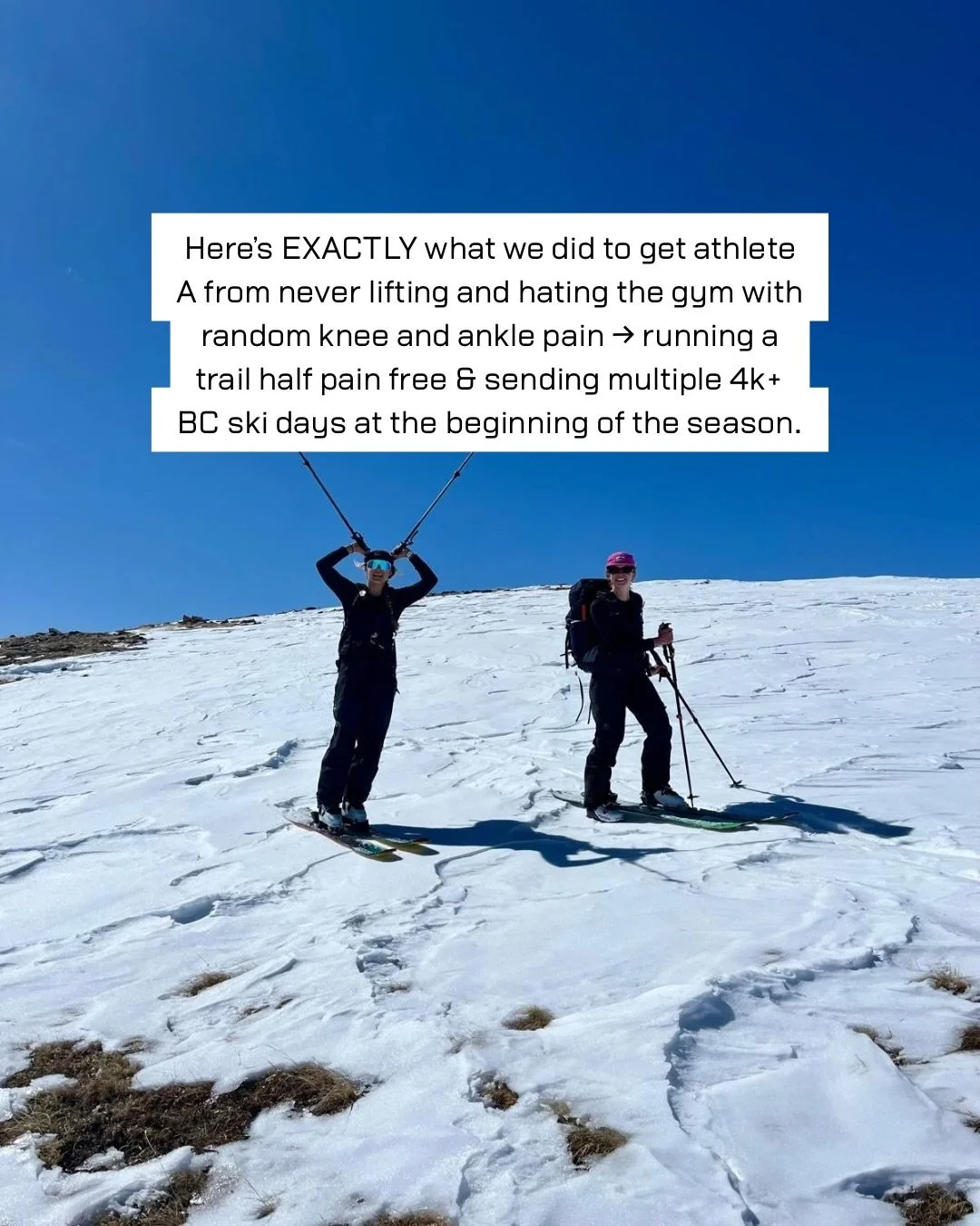 Athlete A has always been &ldquo;outdoorsy.&rdquo;
She skis, bikes, climbs, travels a ton&hellip; and still felt like she was leaving performance on the table.

Her reality before we started working together:
&ndash; Random lifting (when it happened 