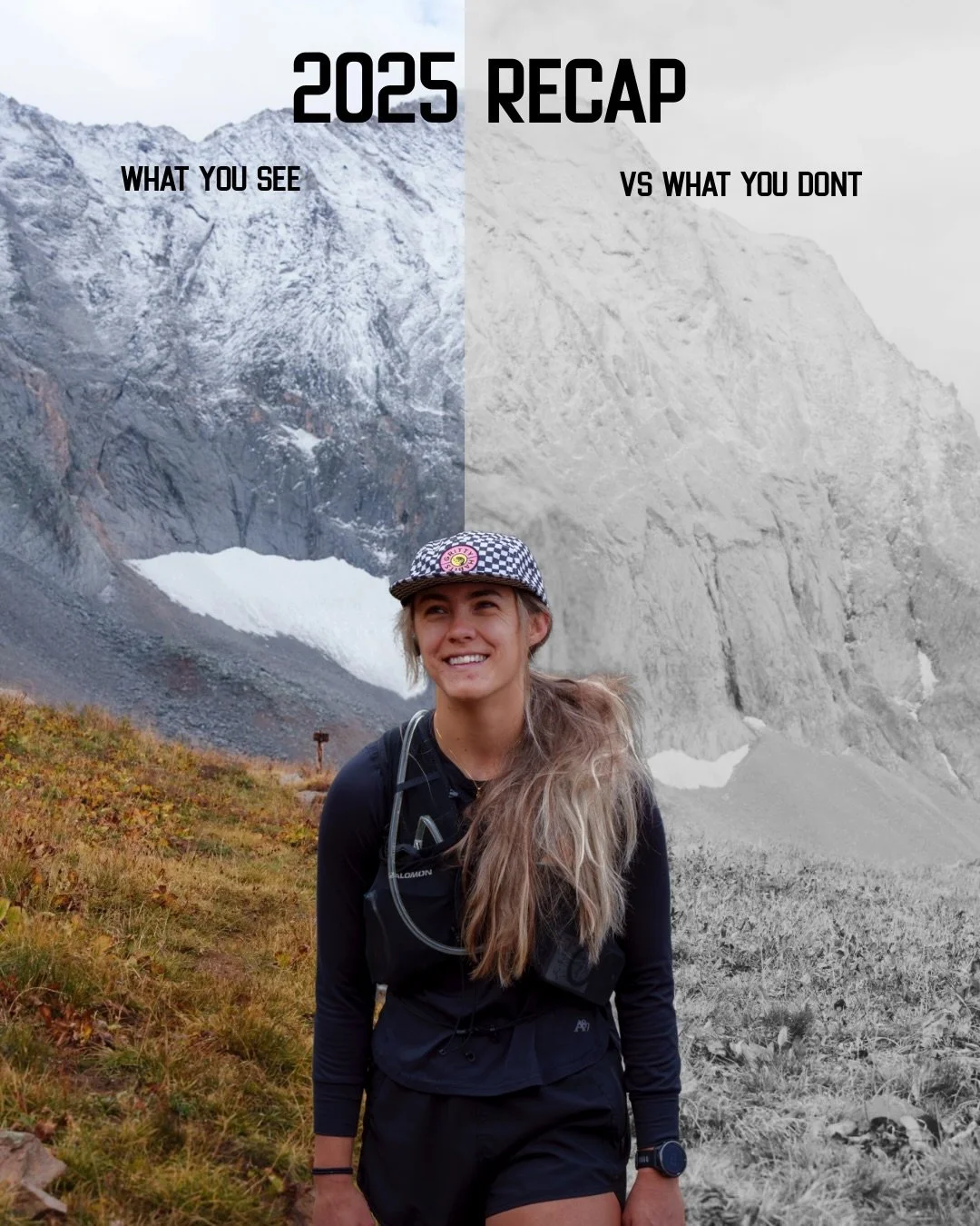 2025: what you saw vs what you didn&rsquo;t.

You saw the adventures.
The mountains.
The smiles.
The movement slowly coming back.

You didn&rsquo;t always see the setbacks layered on top of setbacks.
The race I ran anyway.
The foot pain that flared a
