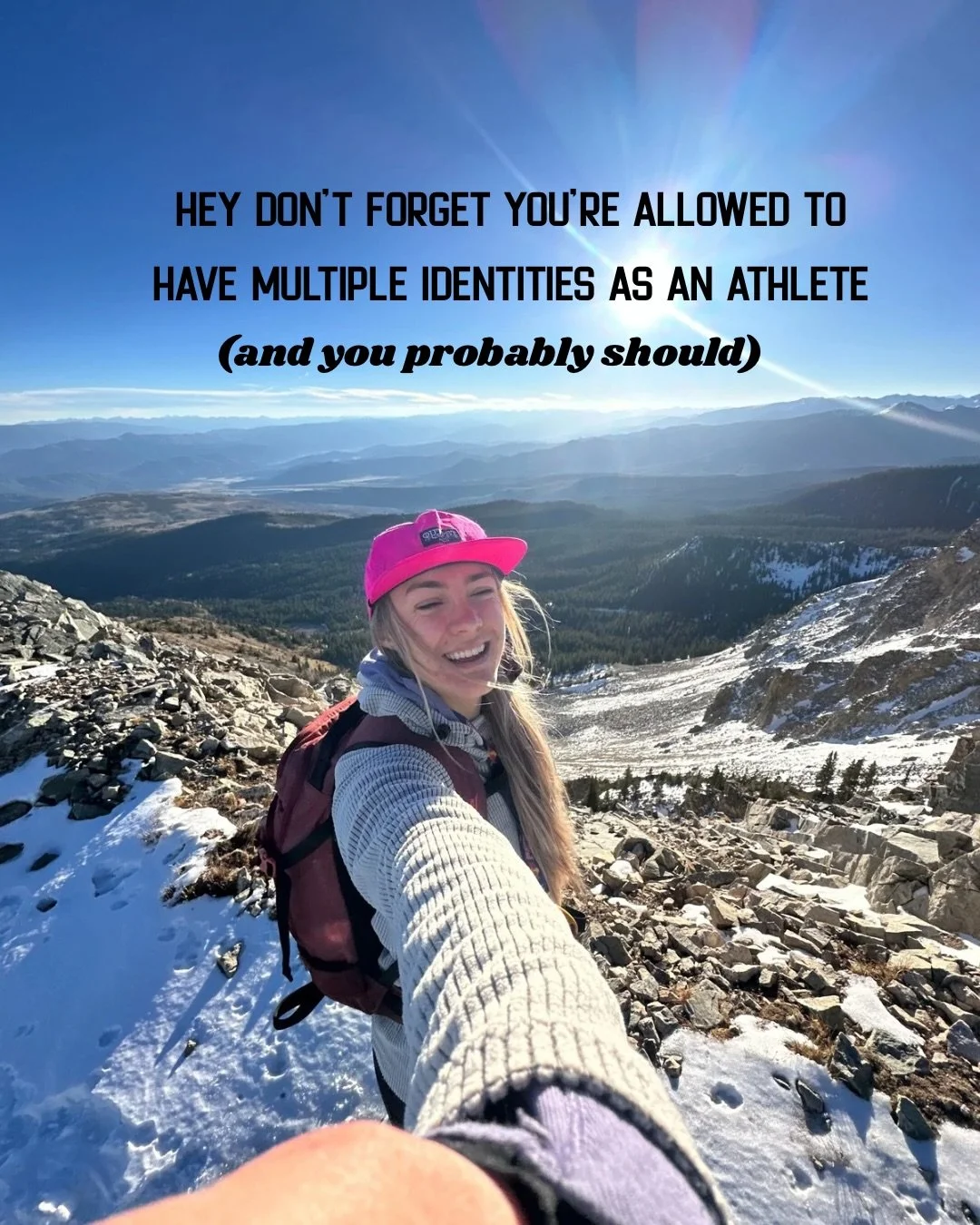 This is as much for you as it is for me.

For a long time, I thought being a &ldquo;real&rdquo; athlete meant fitting into one version of myself.

Like&hellip; pick a lane.
Be the dirtbag.
Be the serious one.
Be the one who &ldquo;looks the part.&rdq