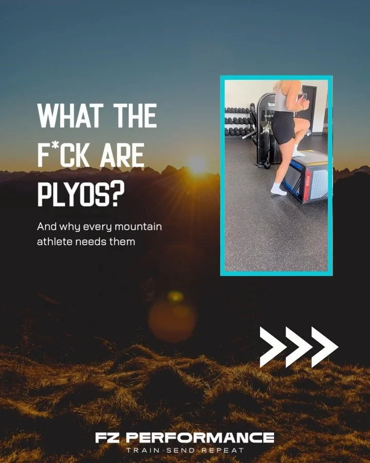 Plyos are one of the highest ROI things you can do as a mountain athlete.

Here&rsquo;s why:

Your body runs on something called the stretch-shortening cycle
&rarr; muscles + tendons act like springs
&rarr; store energy on the way down
&rarr; release