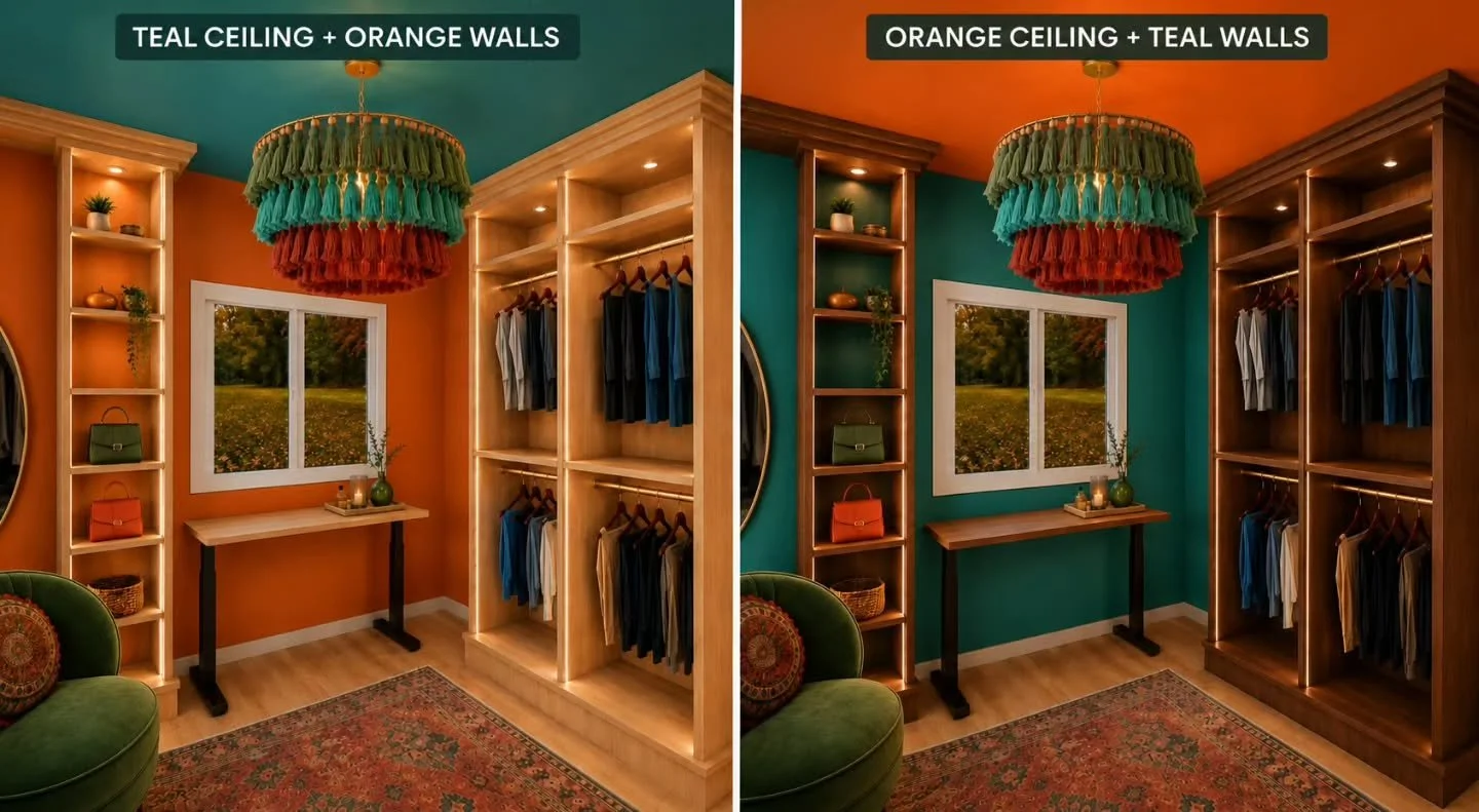We have a closet that loves a retro color scheme. She can't decide between these two combos! Help her decide.
#retro #customclosetsnj #closetupgrade #FreedomClosets #ClosetPlanning