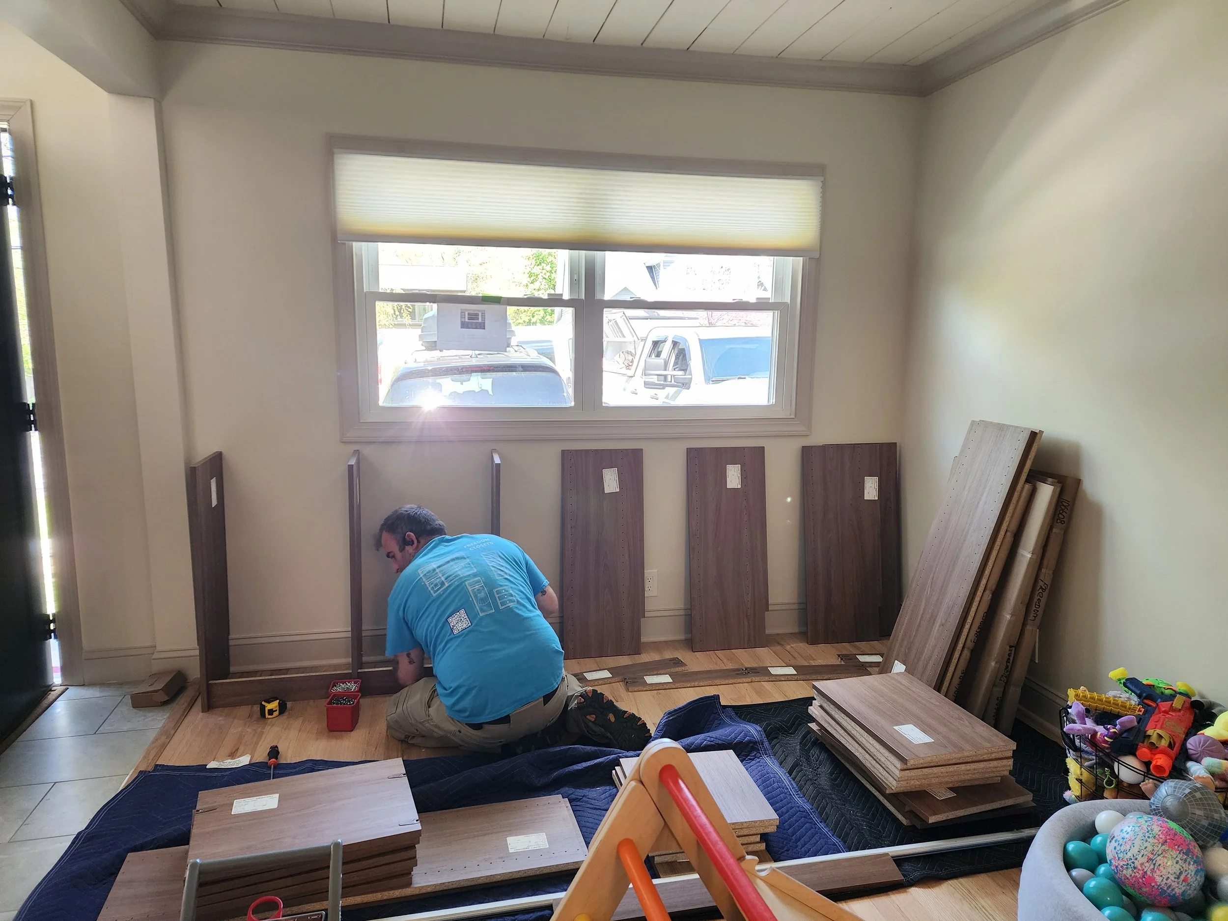 Bryan Installing a Custom Closet