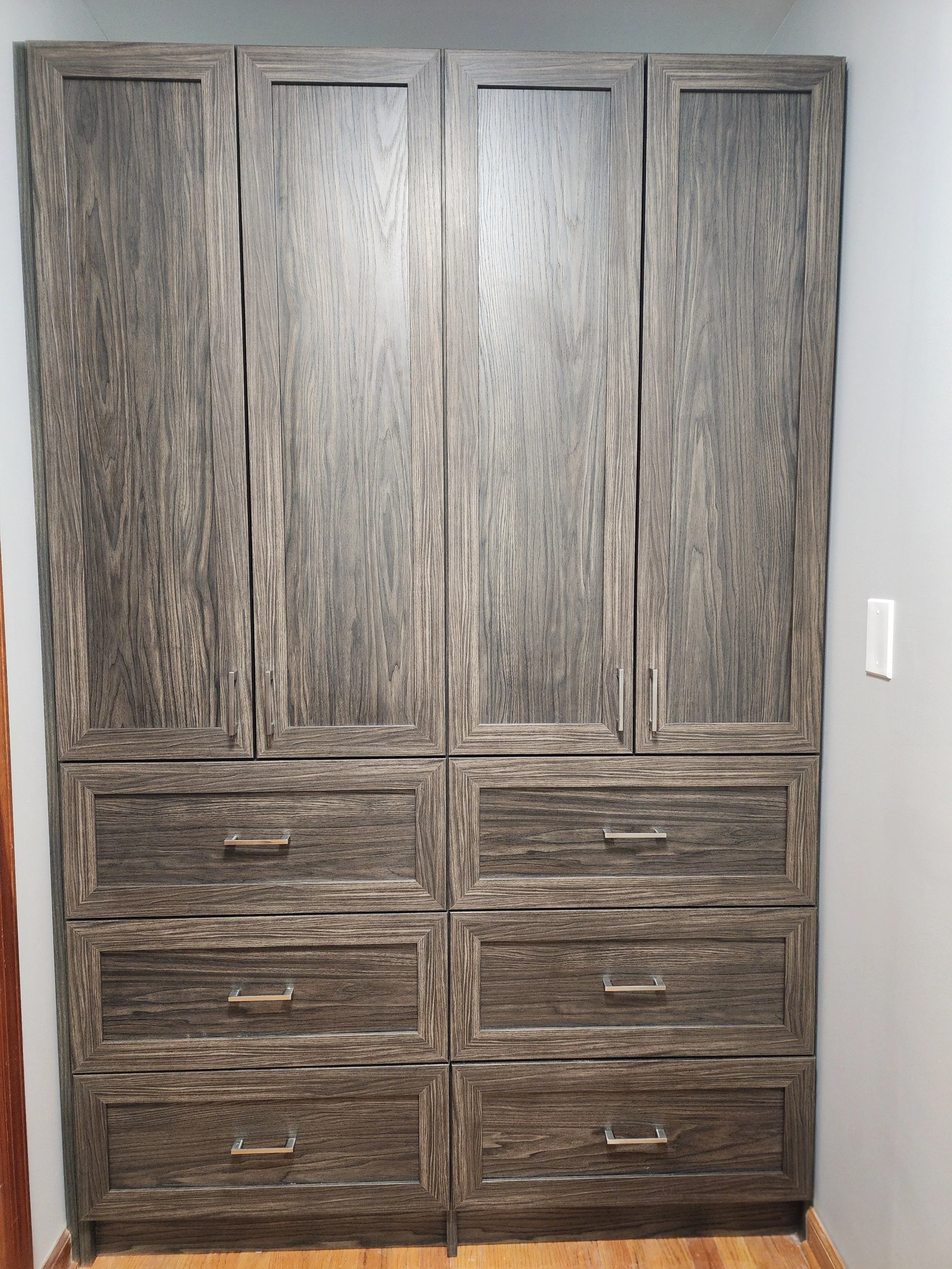 Whippany Armoire in Dark Brown Color