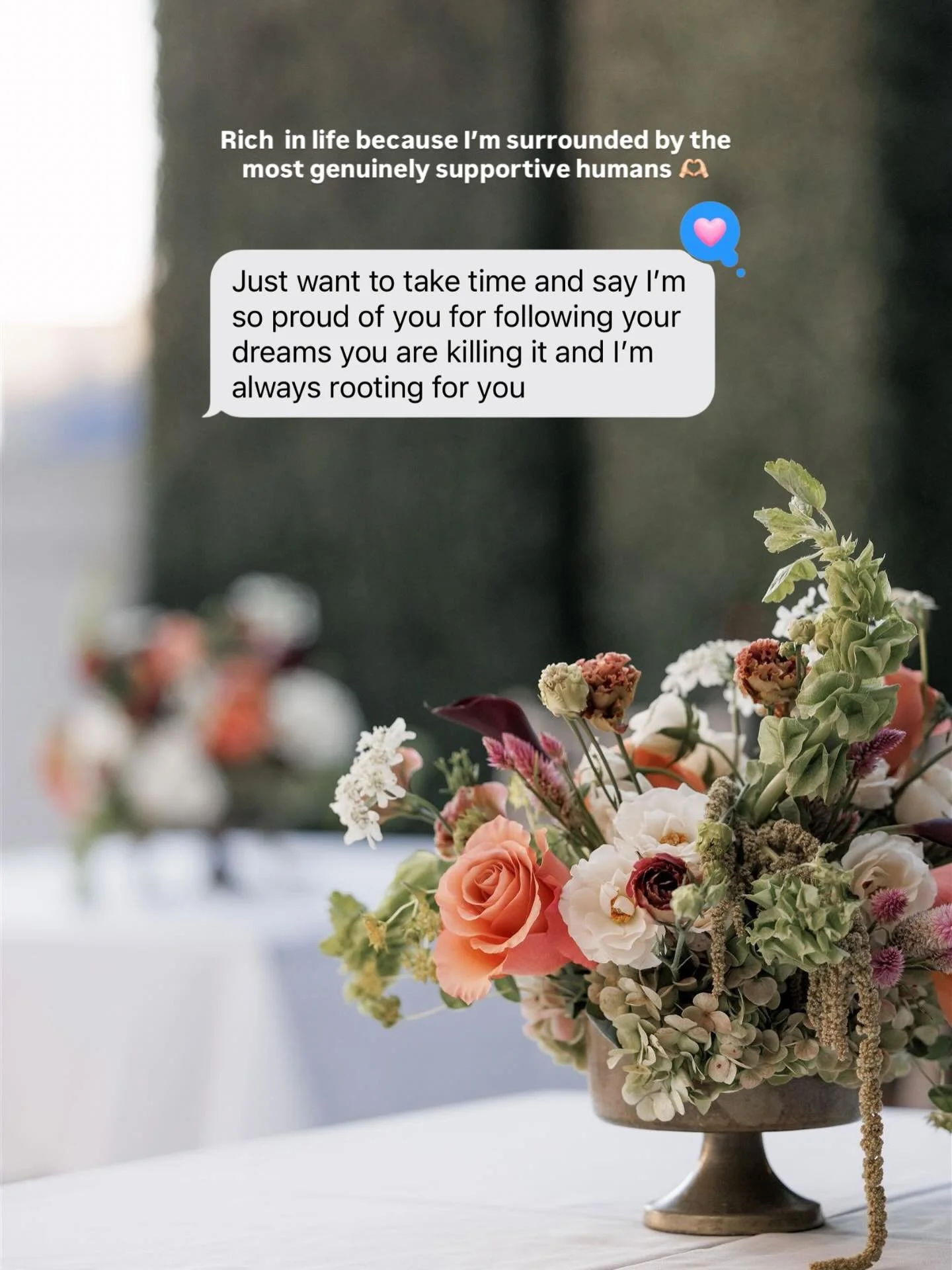 I received this text from an old friend the other day. We met at my very first job out of college when I was working as an athletic trainer. The job that actually lead me to wedding planning. For those who don&rsquo;t know - the physician I worked wi