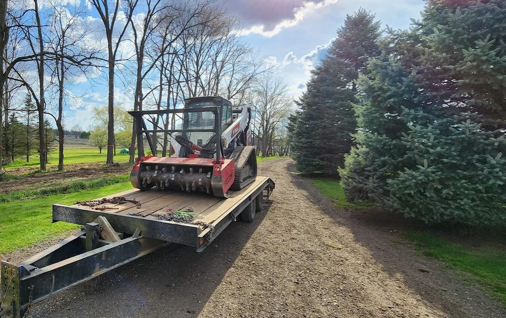 Swiftwater Mulching forestry mulching machine on trailer