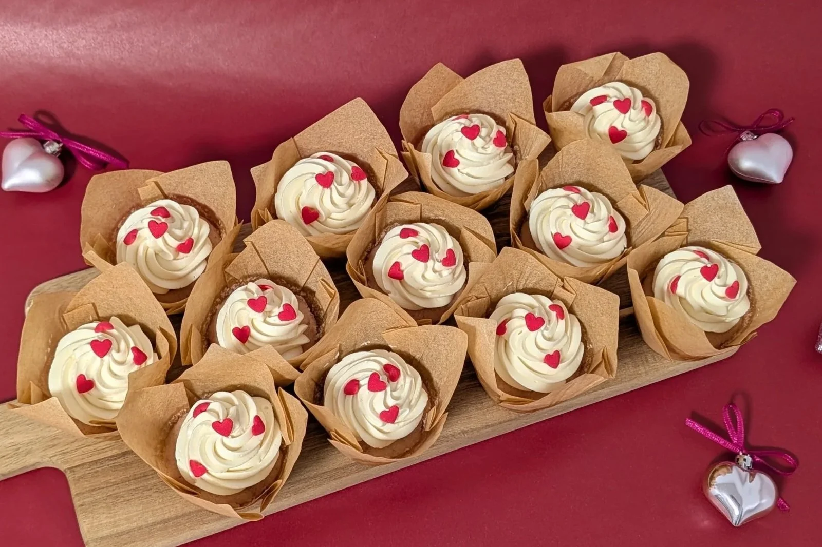 Strawberries & Cream Cupcakes - Dozen