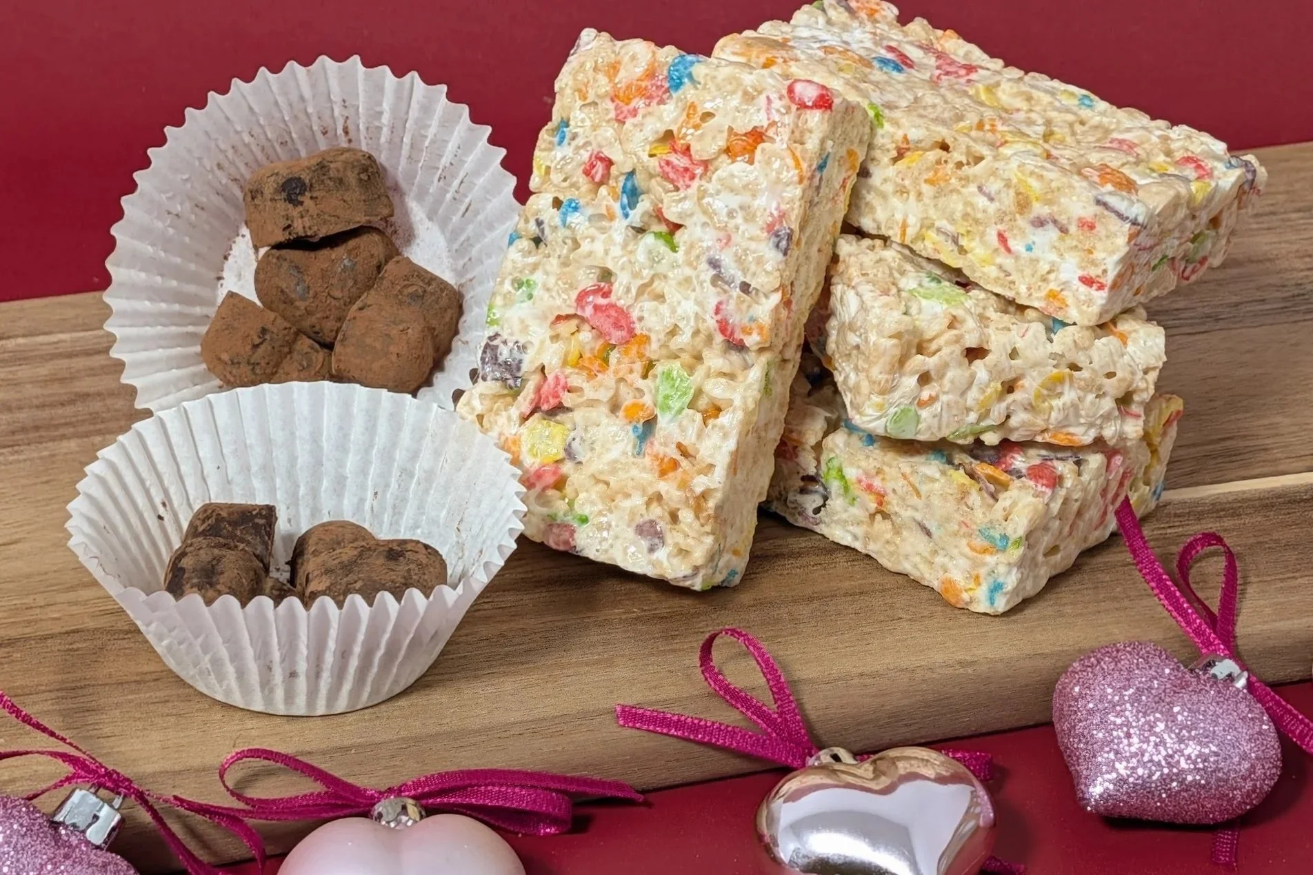 Fruity Rice Krispy Treats & Chocolate Truffles