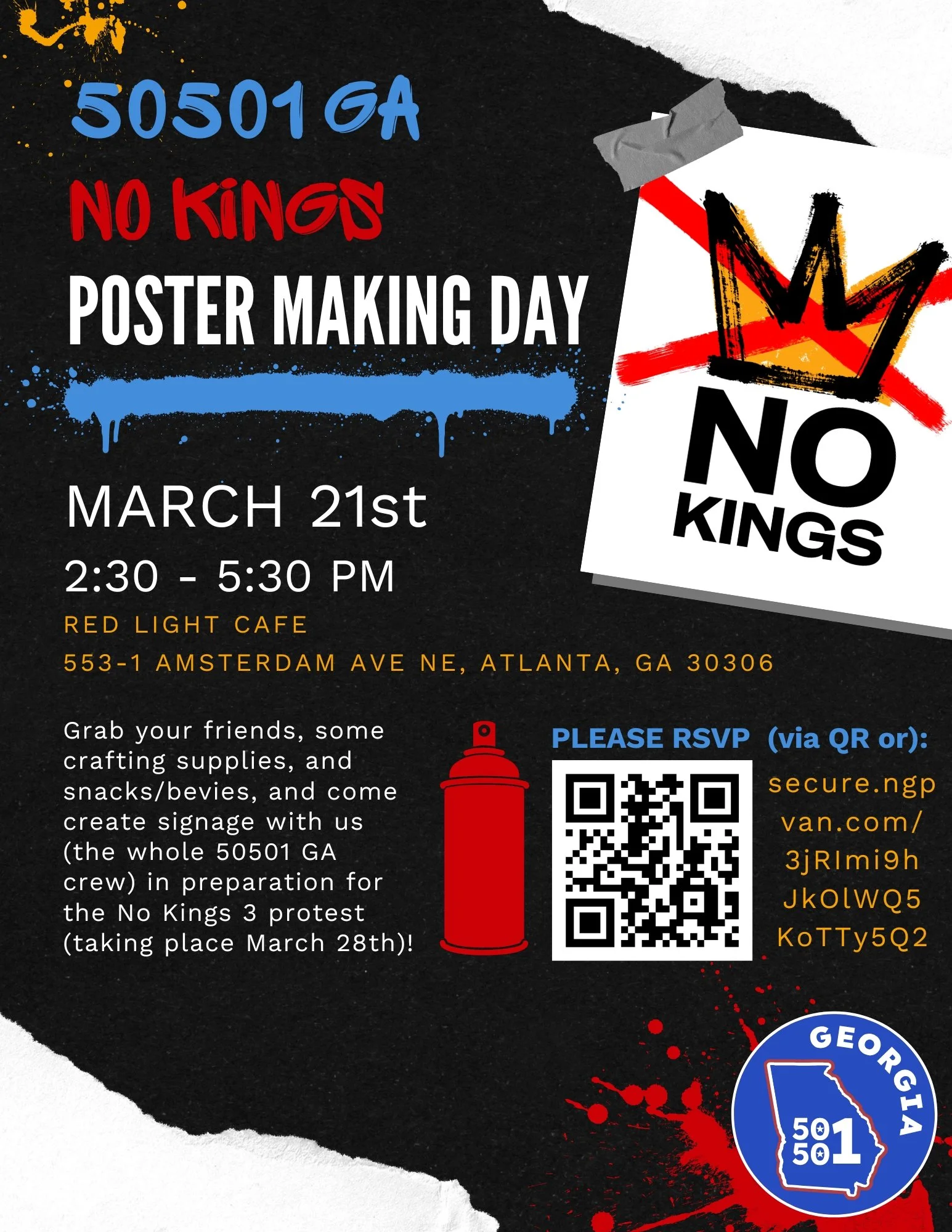 No Kings Sign Making Event