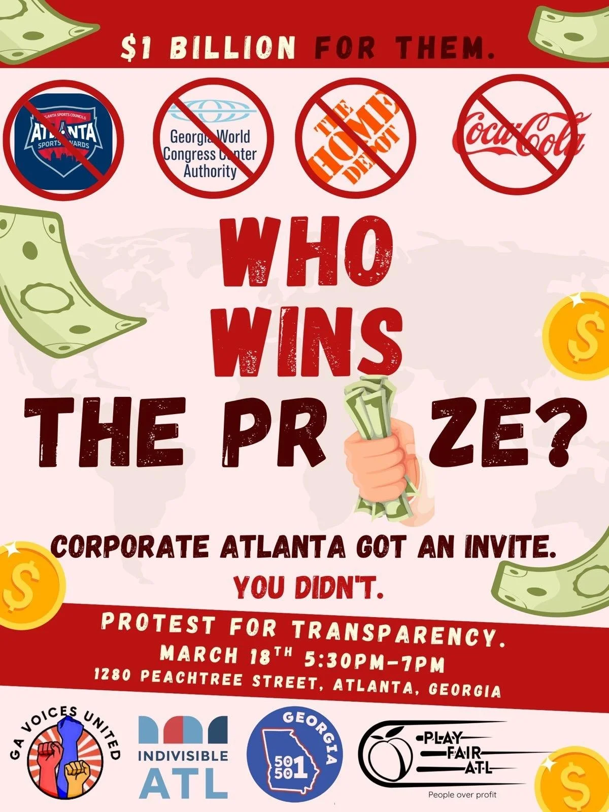 Who Wins The Prize? Protest For Transparency