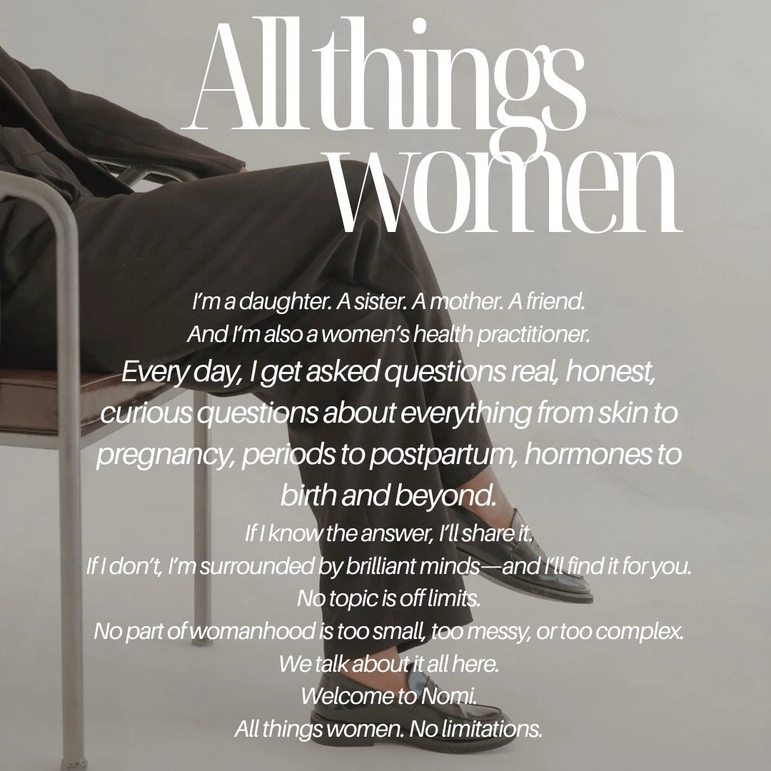 I&rsquo;m a daughter. A sister. A mother. A friend.
And I&rsquo;m also a women&rsquo;s health practitioner.

Every day, I get asked questions&mdash;real, honest, curious questions about everything from skin to pregnancy, periods to postpartum, hormon