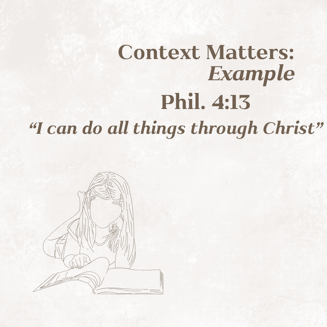 Context Matters: Example in Philippians