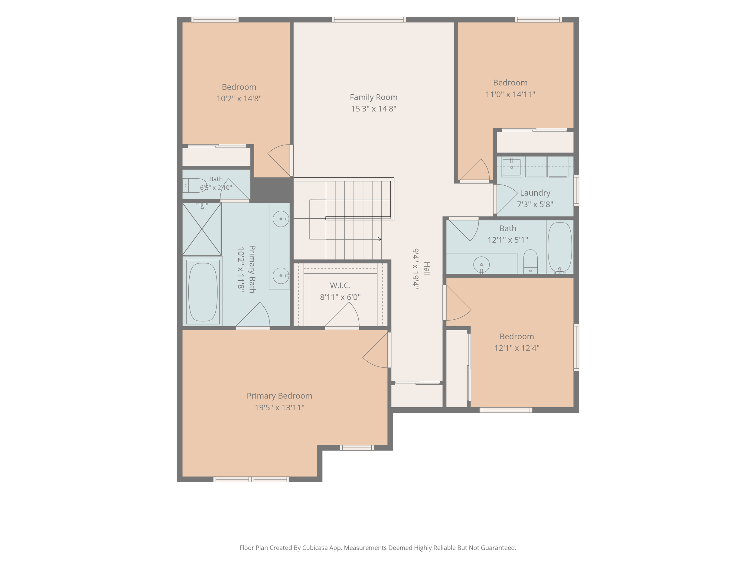 2D Floor plan showing room labels and dimensions