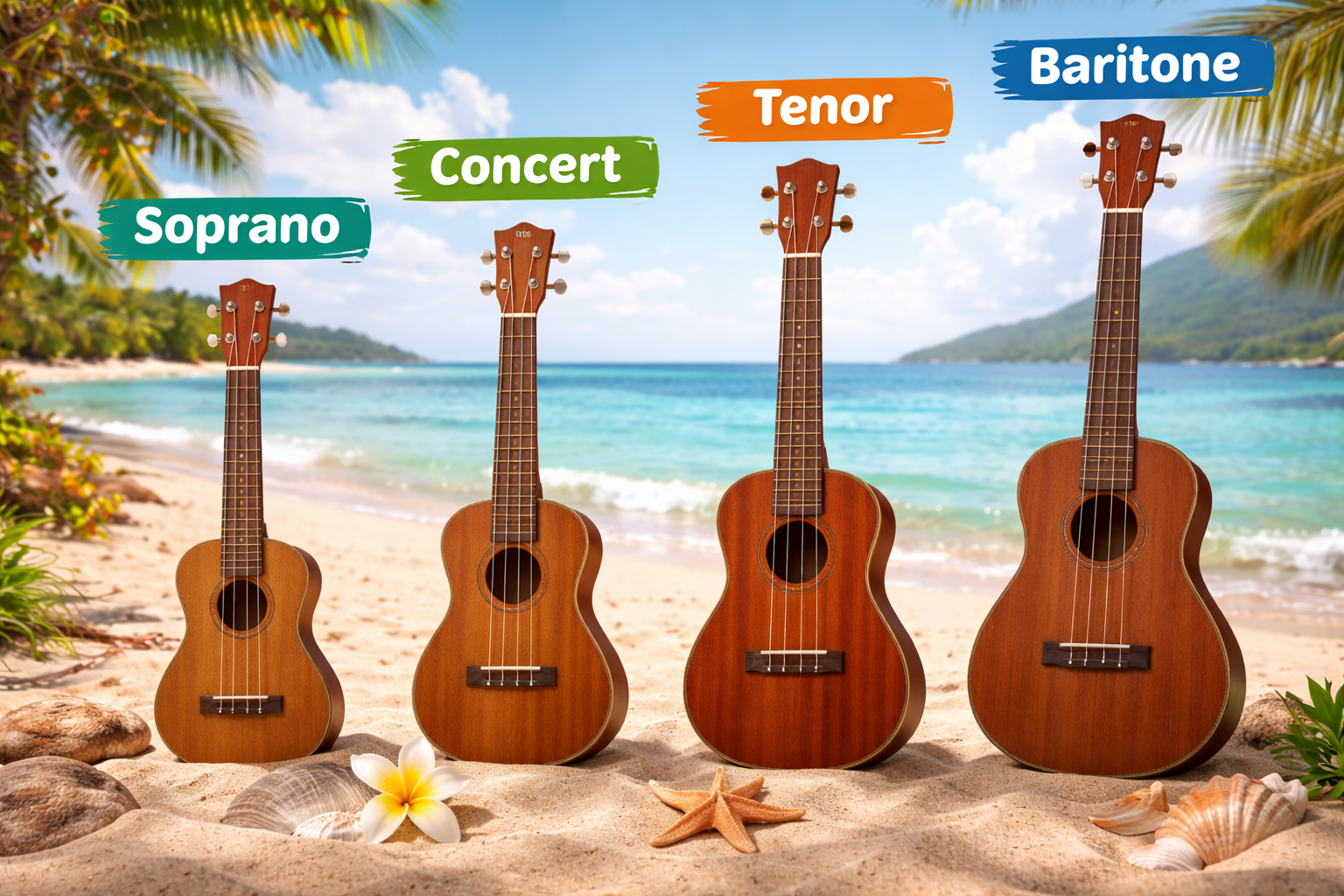 🌺 Ukulele Sizes Explained: Which One Should You Get? (A Fun Guide for All Ages &amp; Skill Levels)