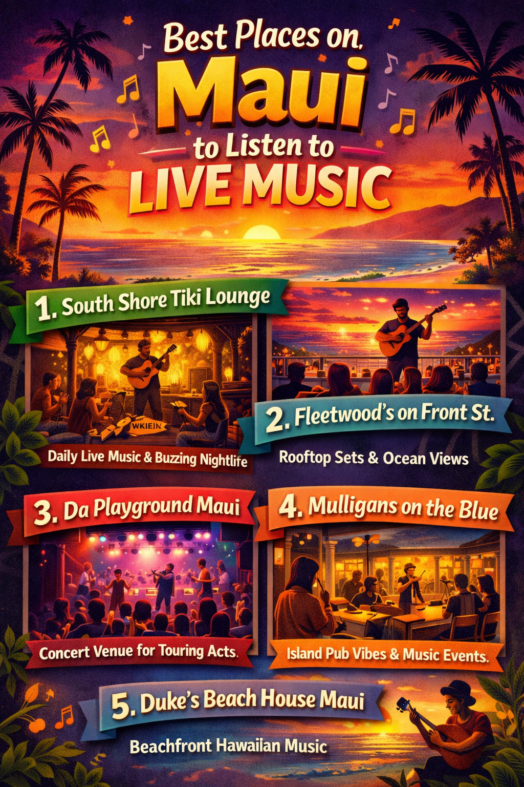 🎶 Best Places on Maui to Listen to Live Music