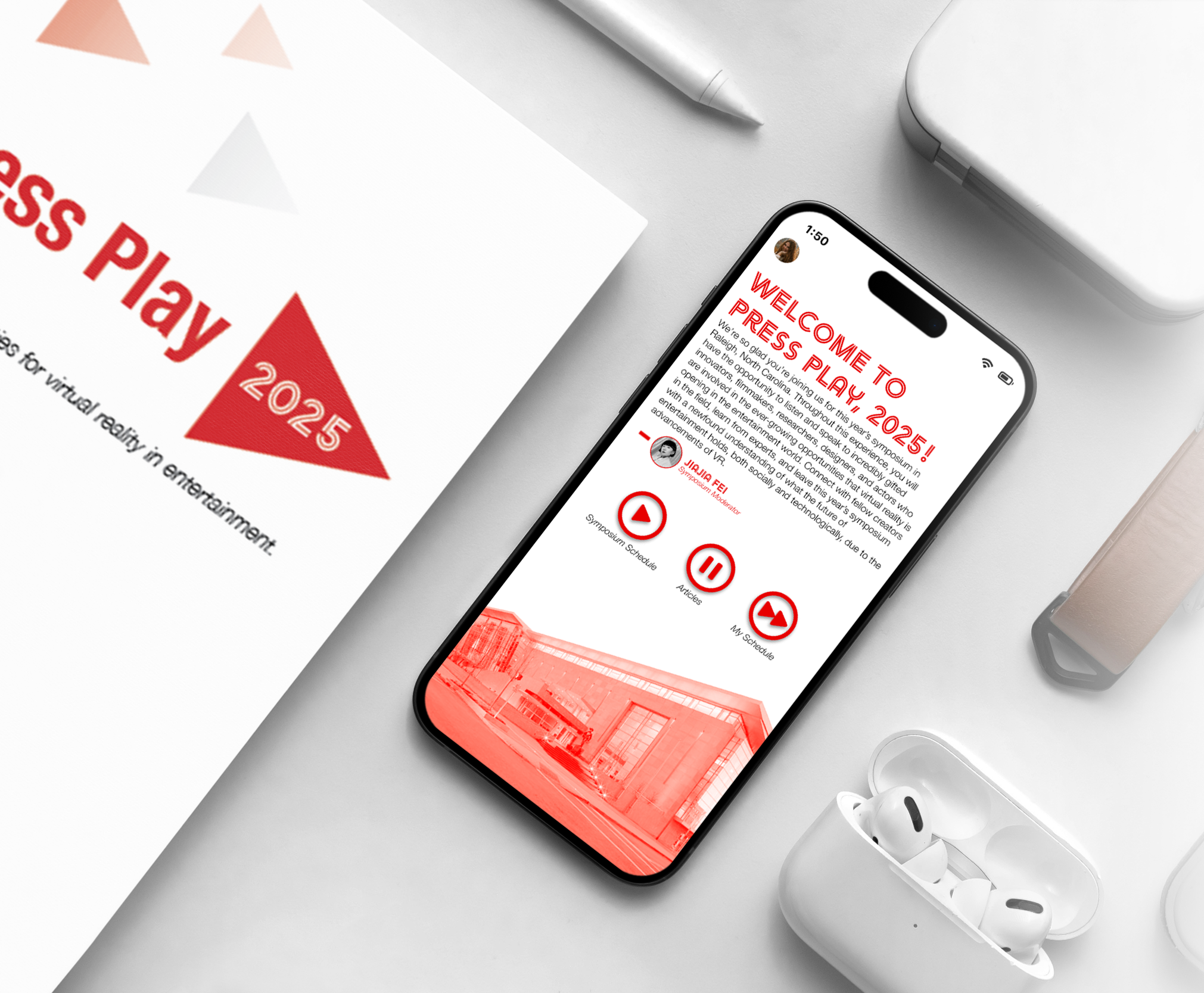 Press Play Symposium - Booklet & App